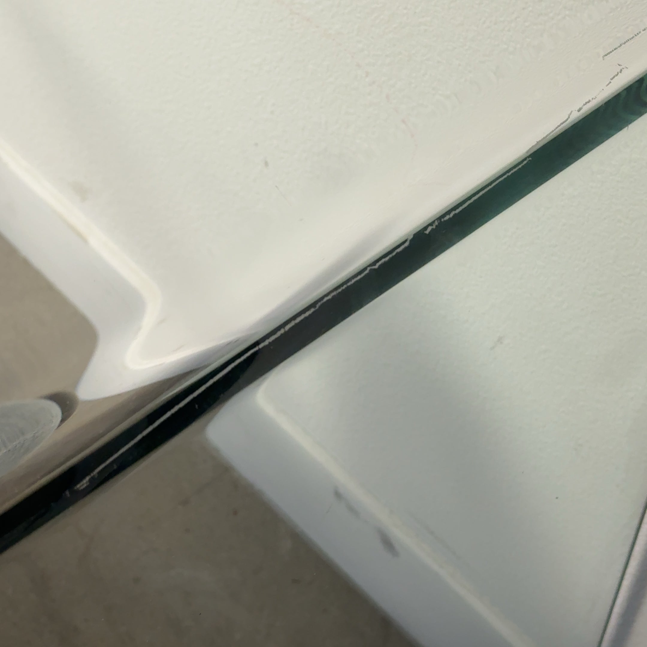 Modern Waterfall Bent Glass Desk