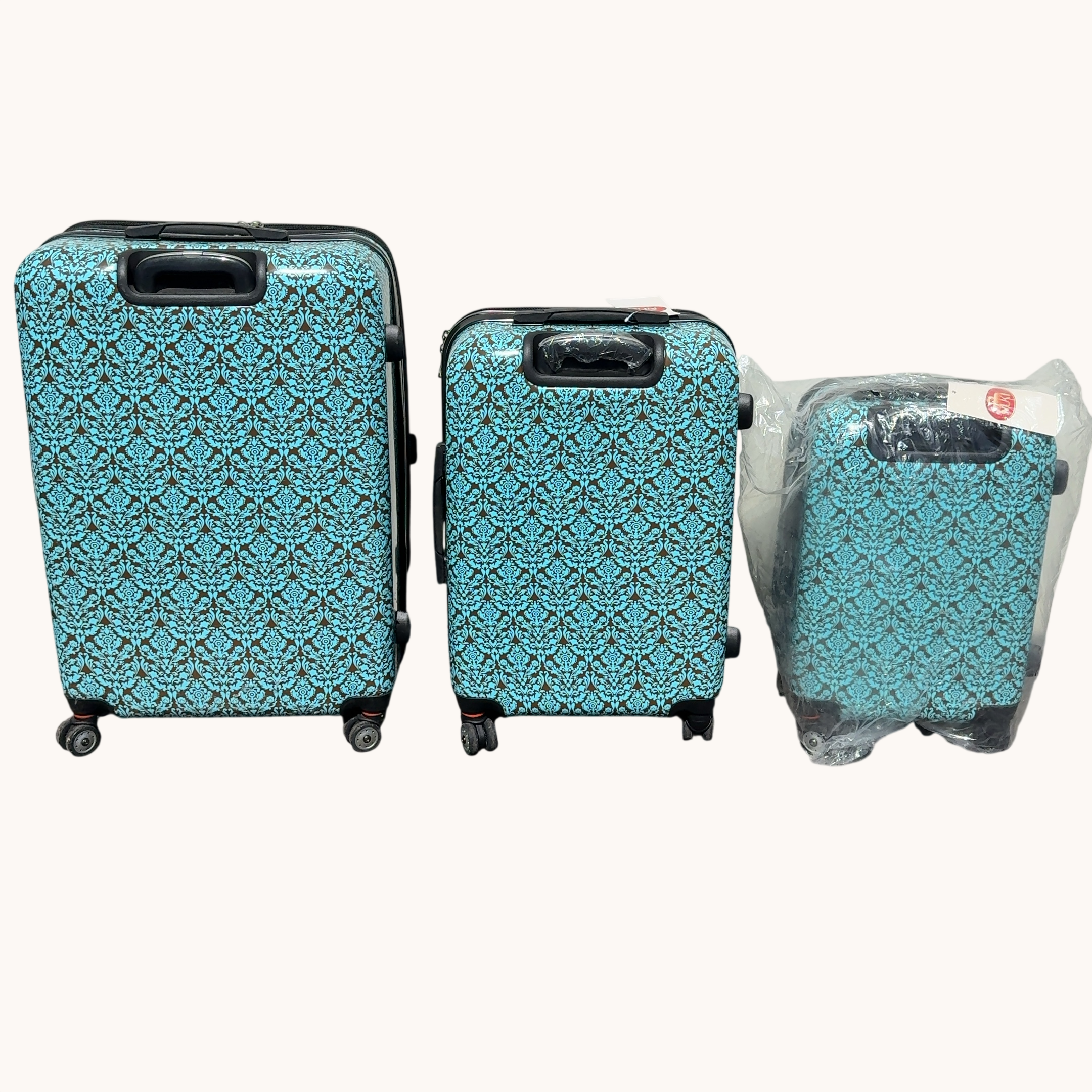 Nuki Front Accessible Luggage 3-Piece Lightweight Spinner Roller Set
