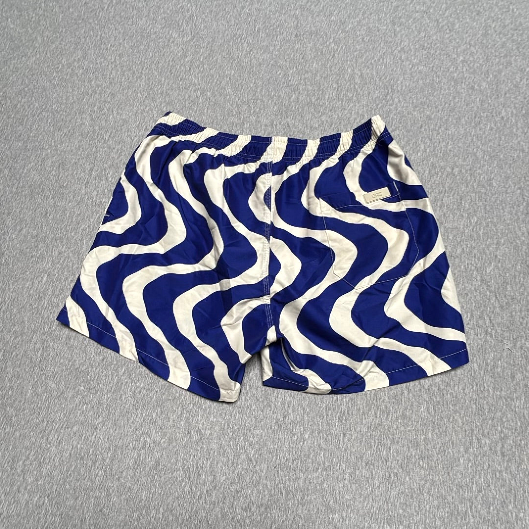 OAS The Resort Swim Short Blue Rippling Swim Trunks Sz. XXL