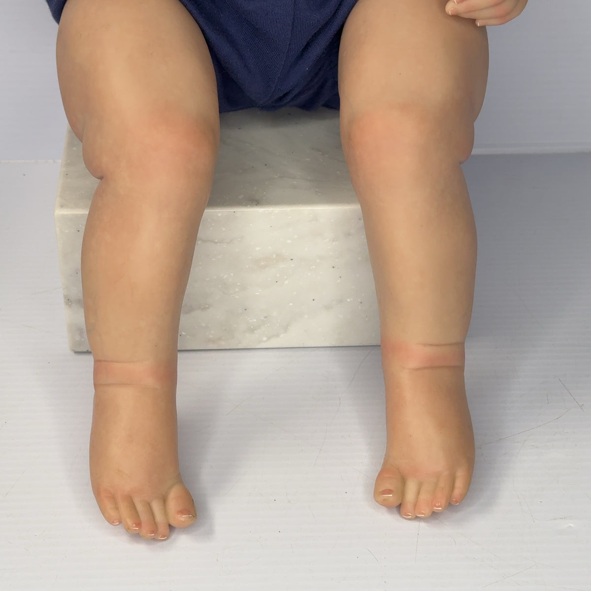 Handmade 28" Reborn Full Body Doll Lifelike Baby Gift w/ Rooted Curly Hair