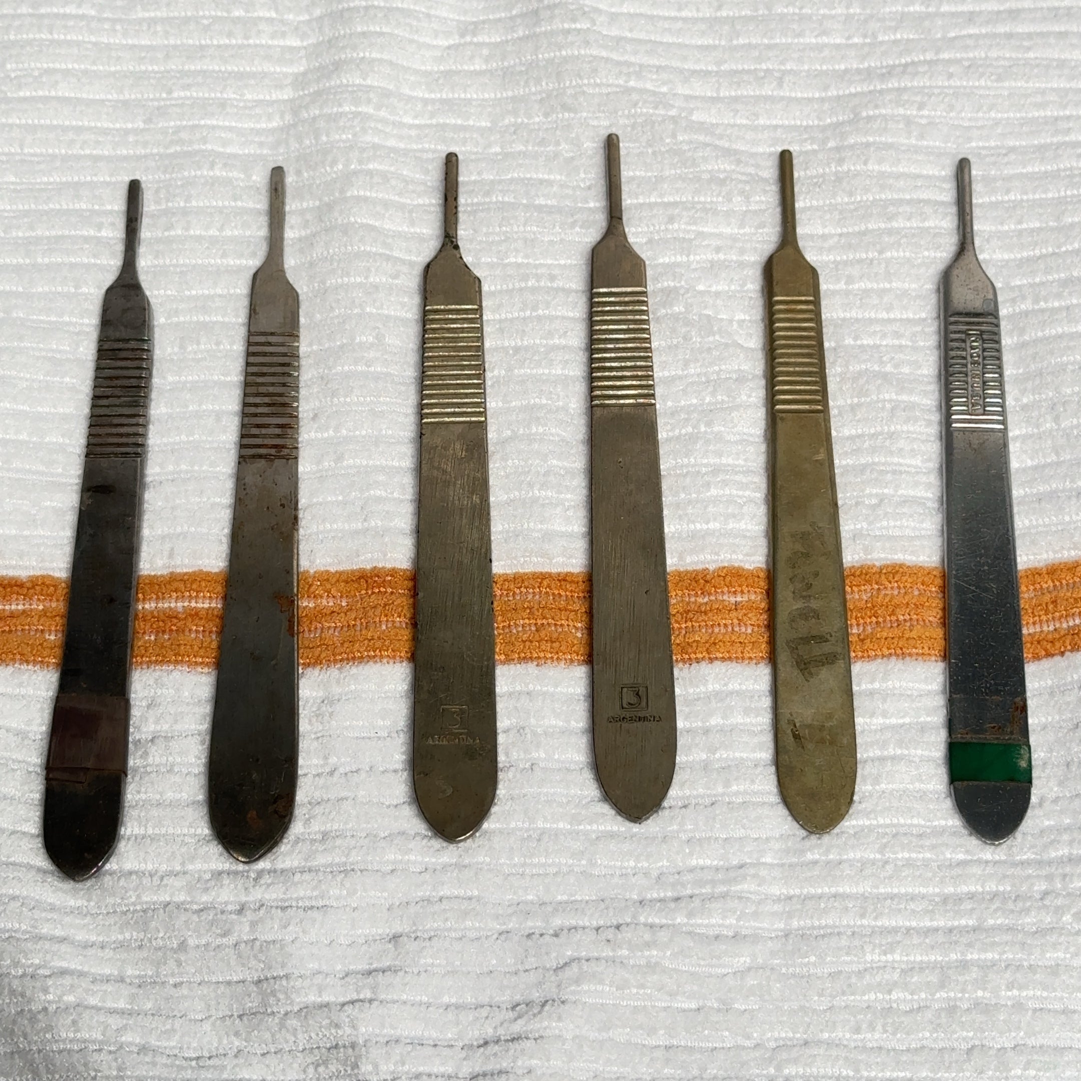 Lot of 6 - No. 3 Scalpel Handle Stainless Steel Surgical Instruments Oneida...