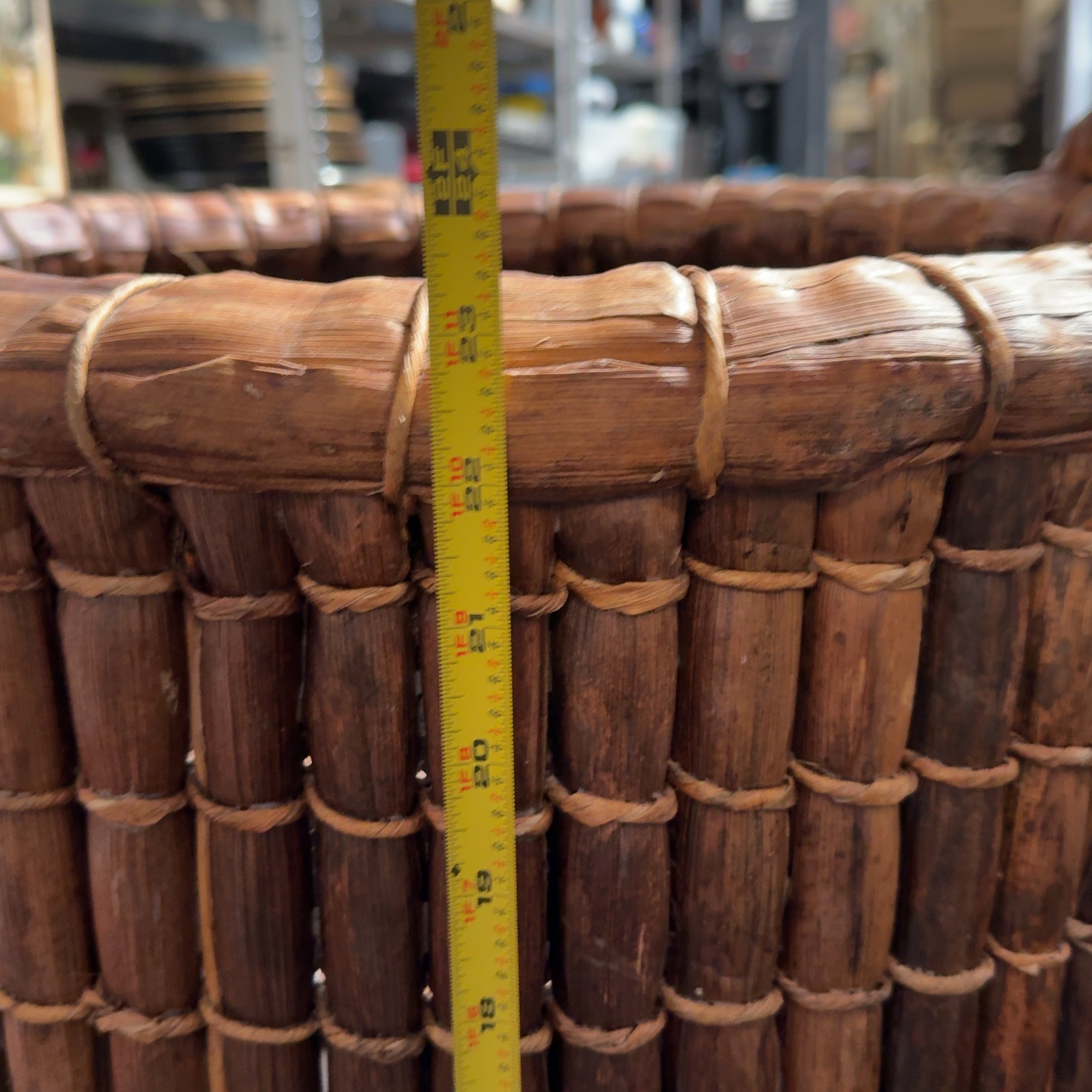 Large Rattan Planter Basket 23" Tall, 23" Diameter