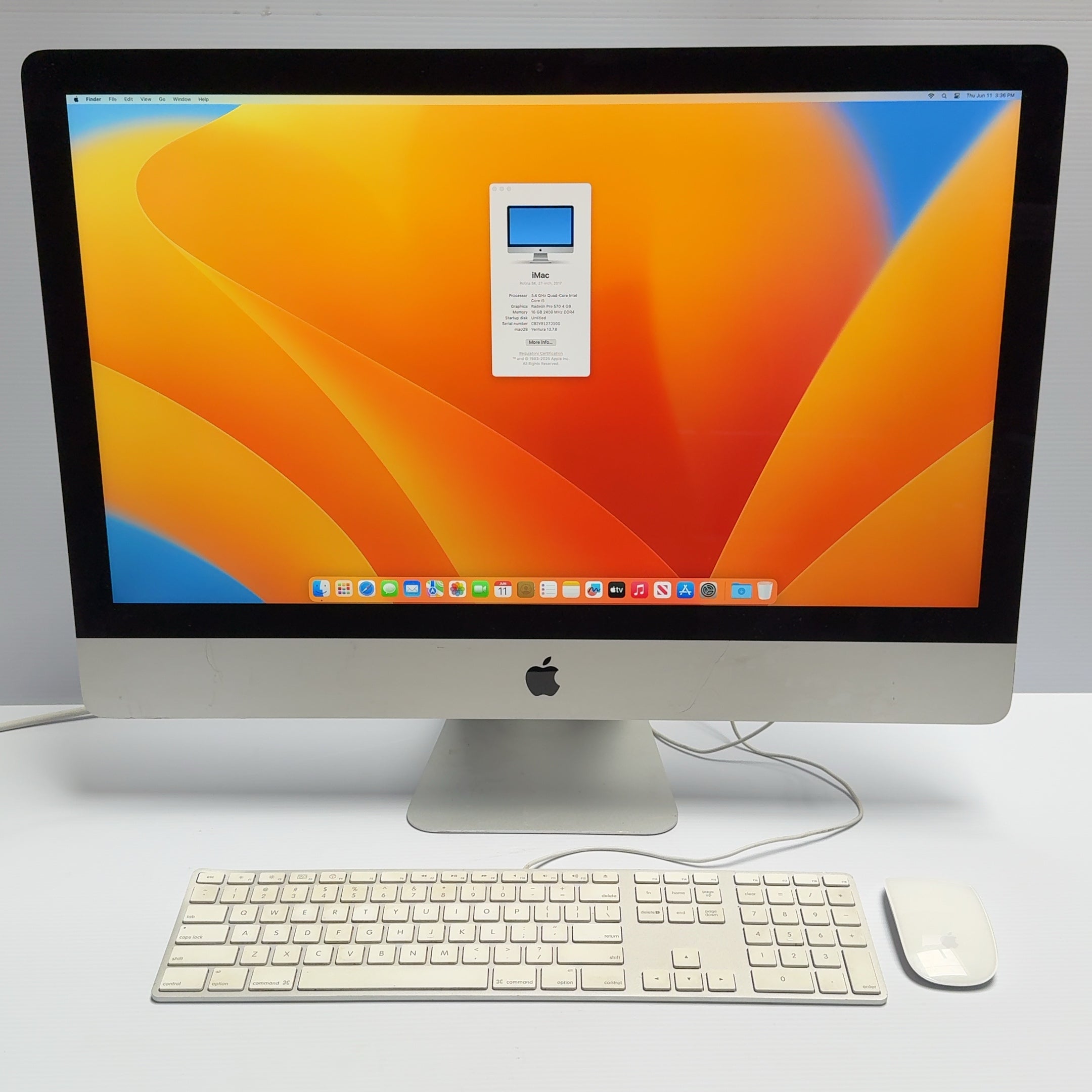 2017 5K Retina 27" iMac 3.4GHz Quad-Core Intel i5 16GB RAM...
