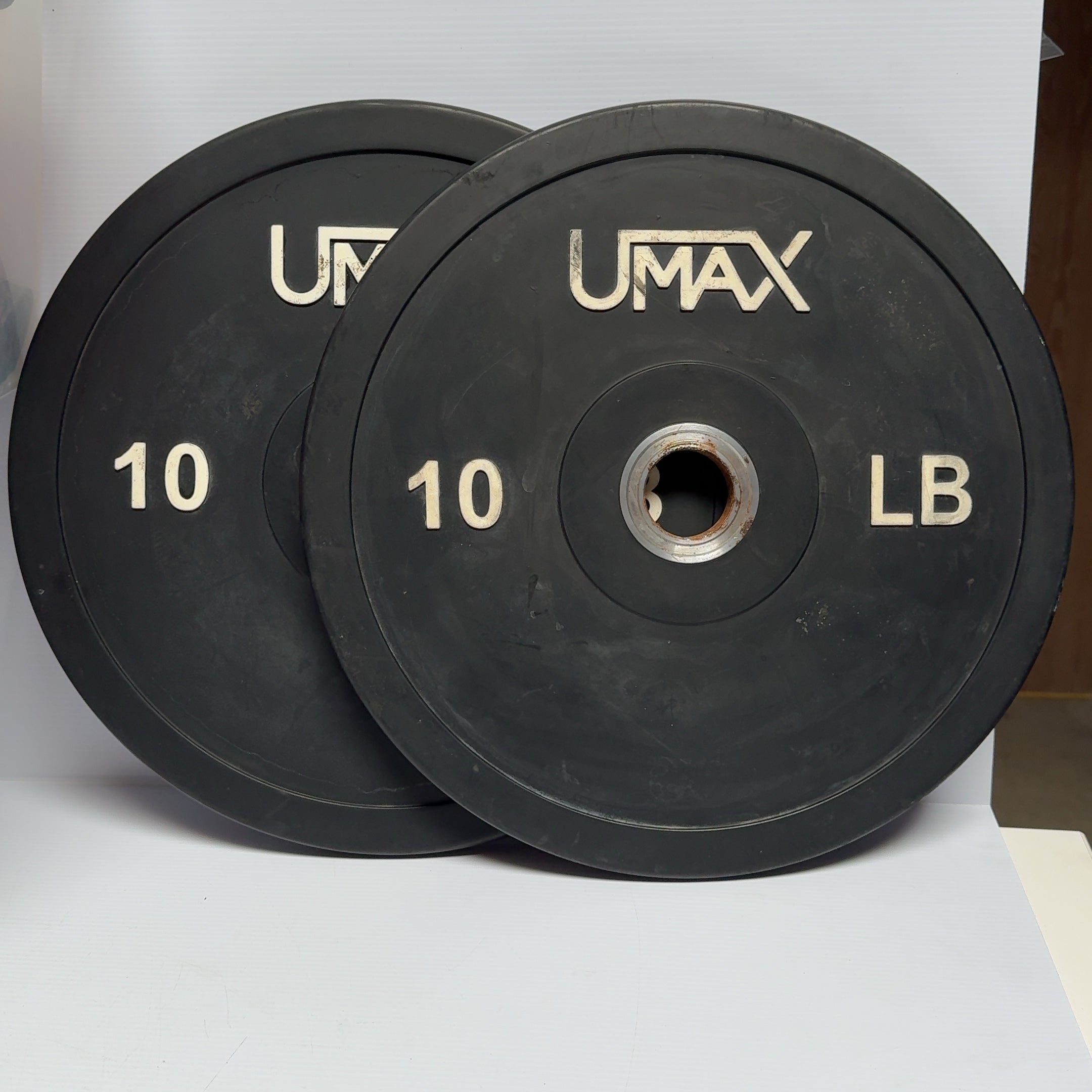 2 - UMAX 10 Pound Olympic Bumper Plates