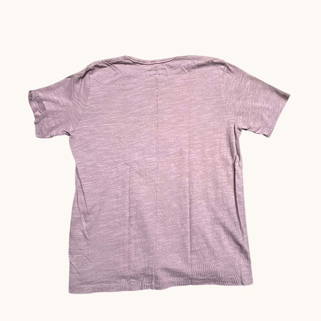 Rag & Bone Slub Cotton Short Sleeve Tee Mauve Lavender XL