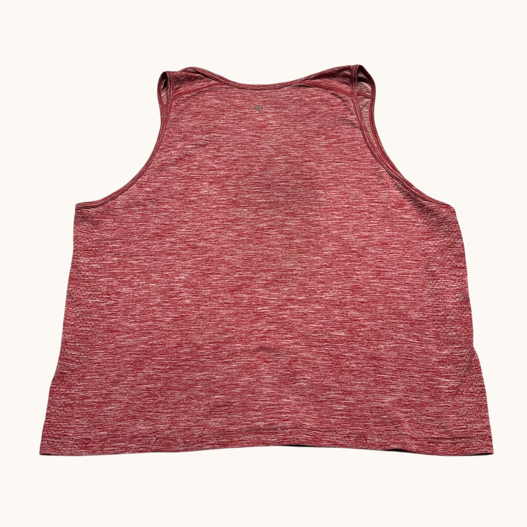 Lululemon Metal Vent Tech Tank Top Mens Red Heathered Space Dye Training Gym