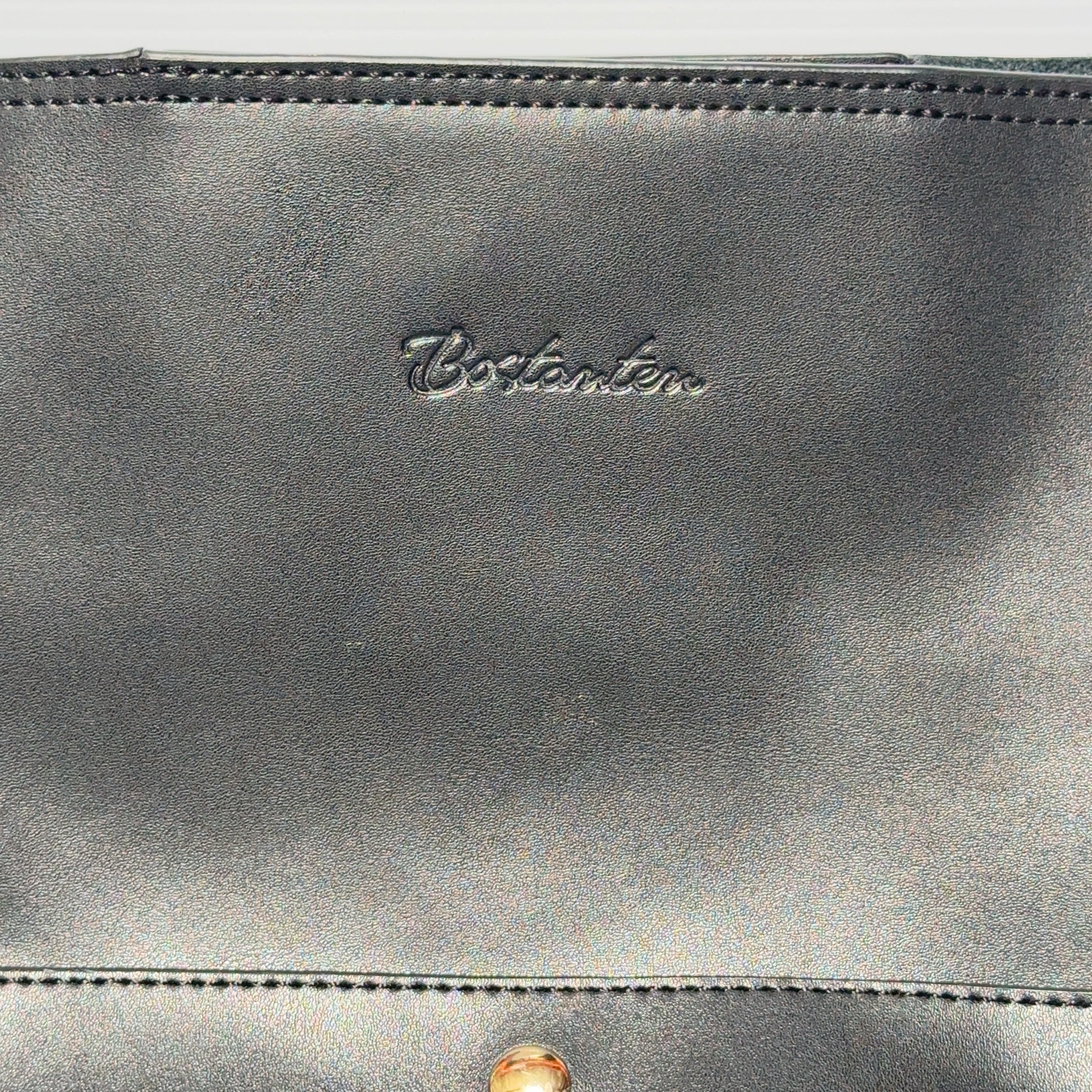 Bostanten Lotty Genuine Leather Bucket Bag in Black