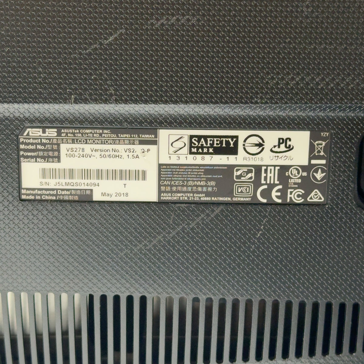Alienware Aurora R7 Desktop Computer Core i5-8400 2.8GHz 116GB RAM 1TB HD