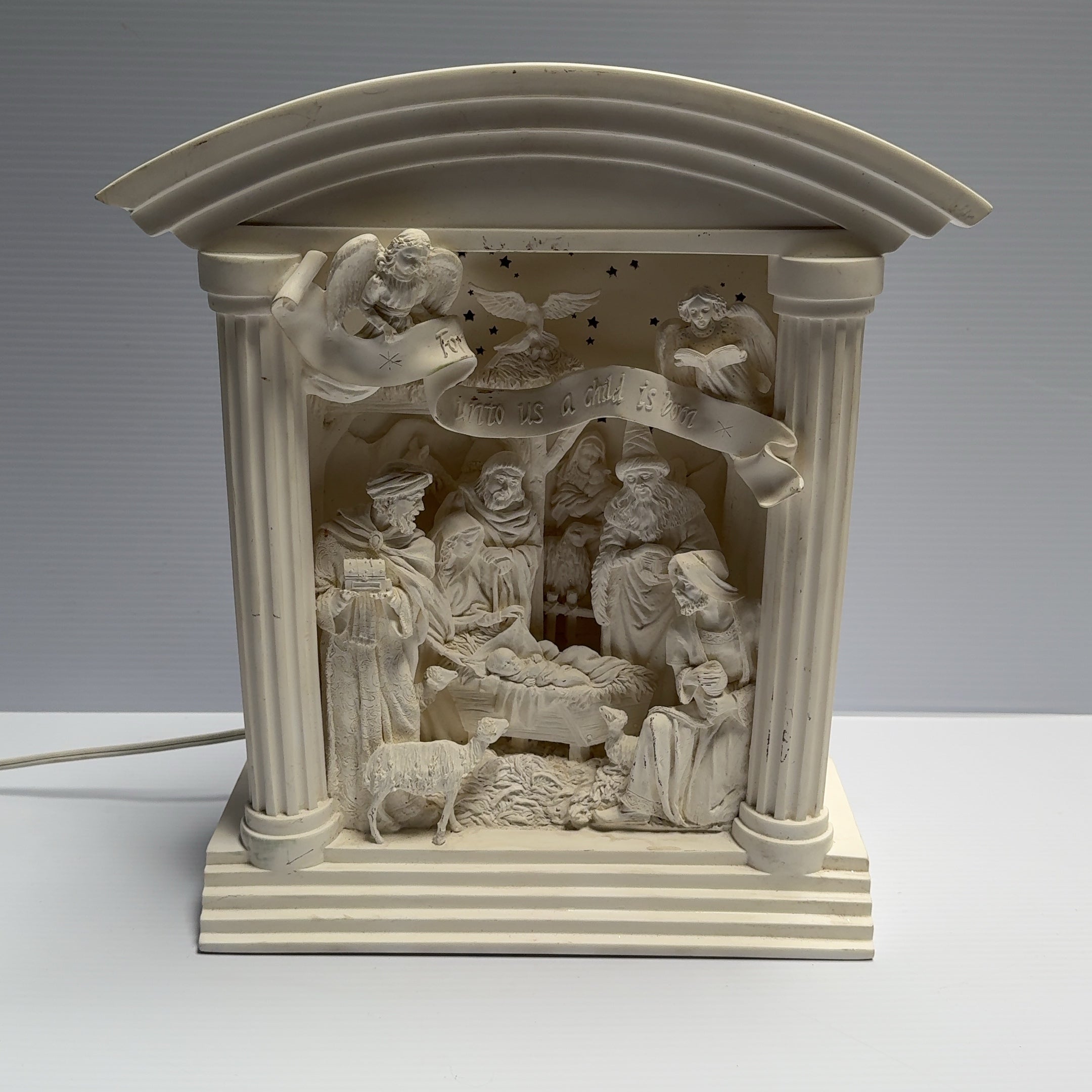 Department 56 Silhouette Treasures A Child is Born Lighted Nativity Scene 2000