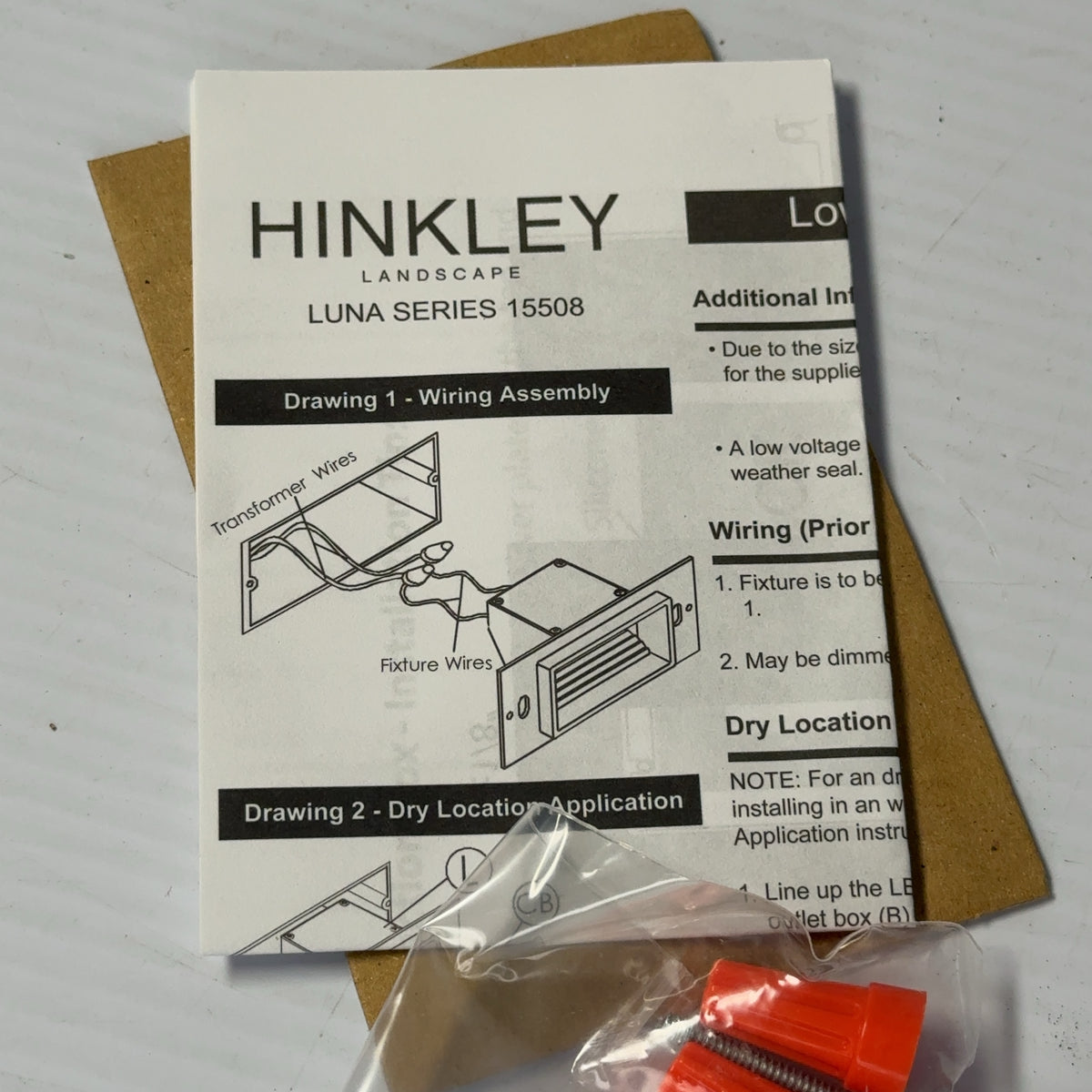 Hinkley Lighting 15508 Luna 12V 3.8W LED Horizontal Step Light White
