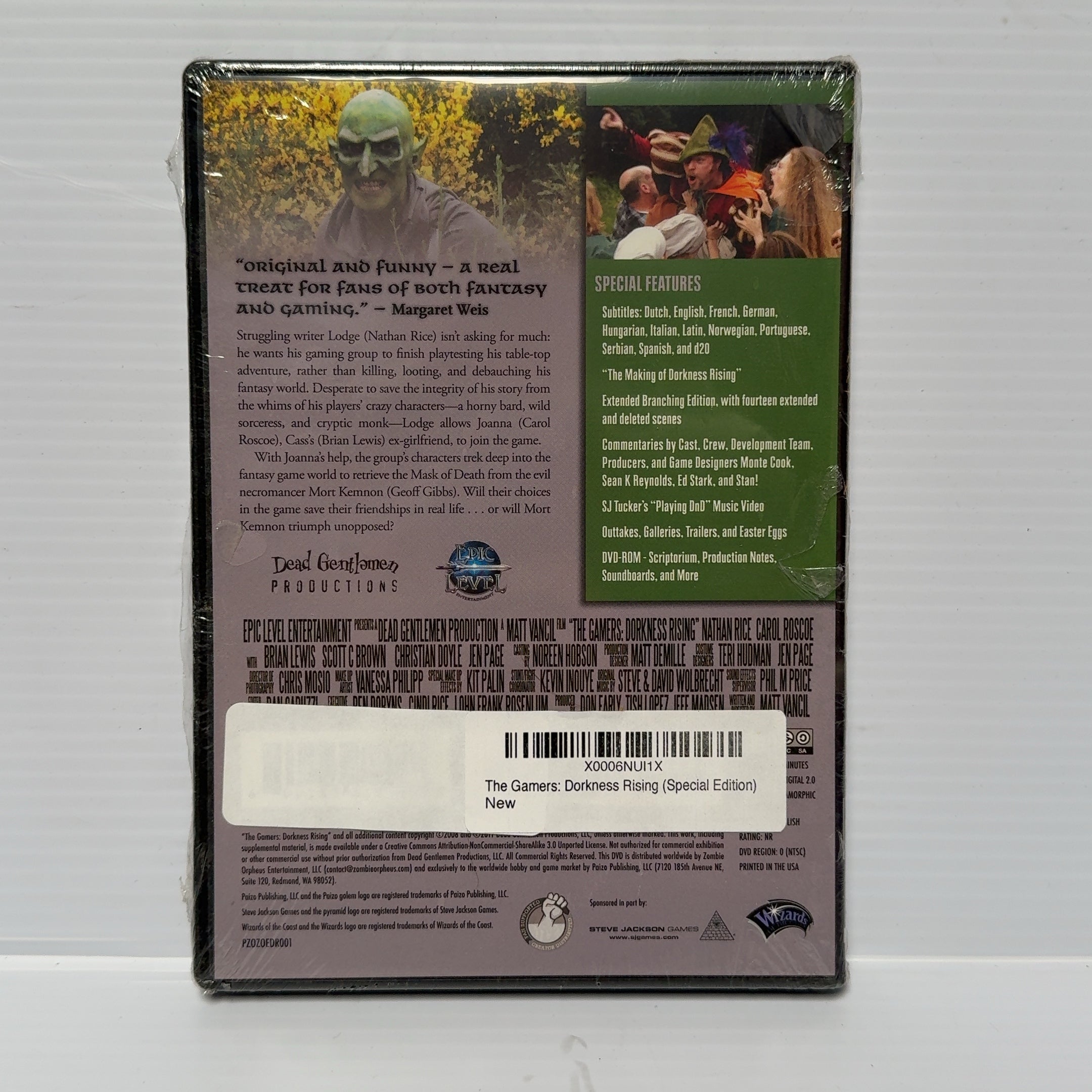 The Gamers: Dorkness Rising DVD Special Edition Nathan Rice RARE OOP
