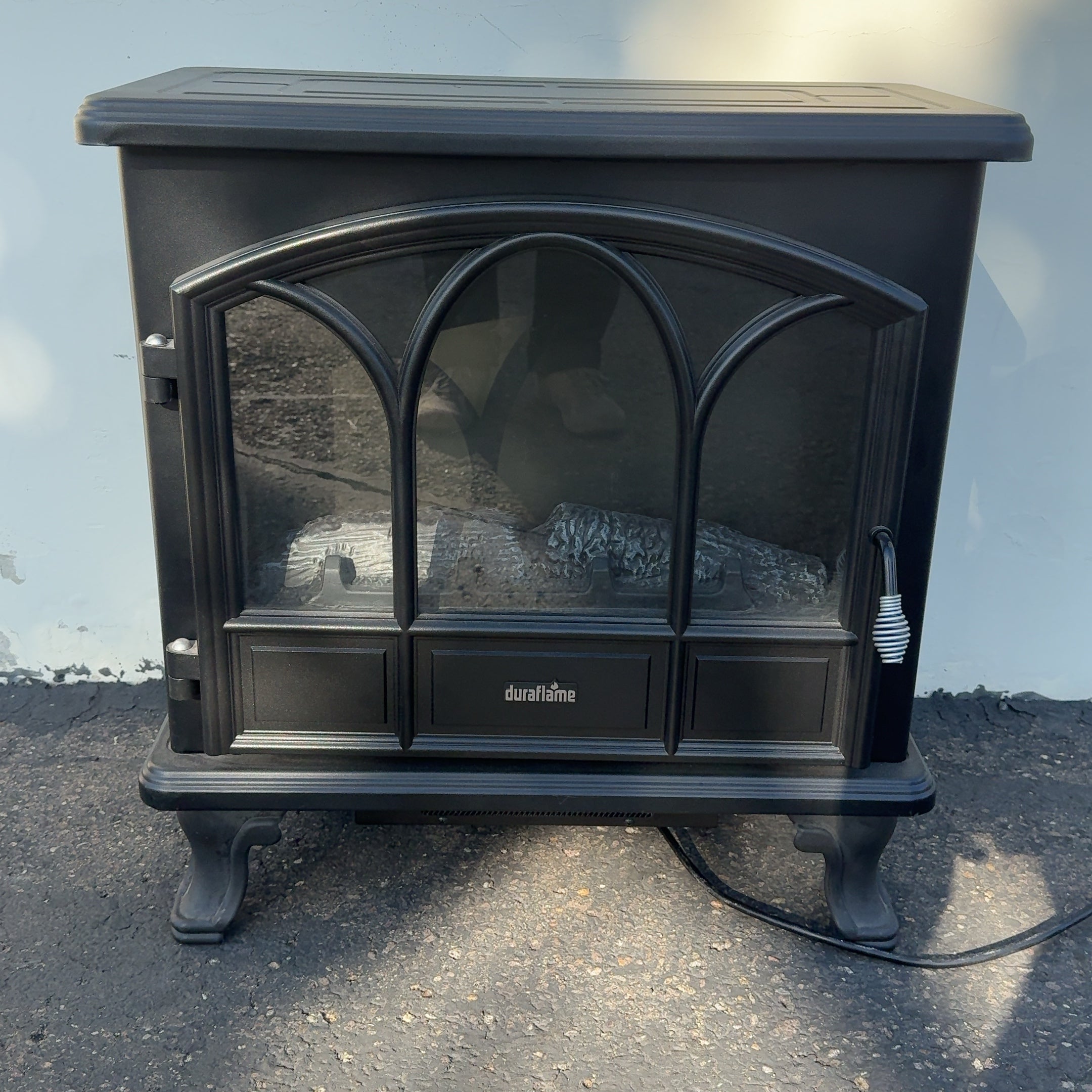 Duraflame DFS-750-1 25" Black Electric Stove Heater Fireplace