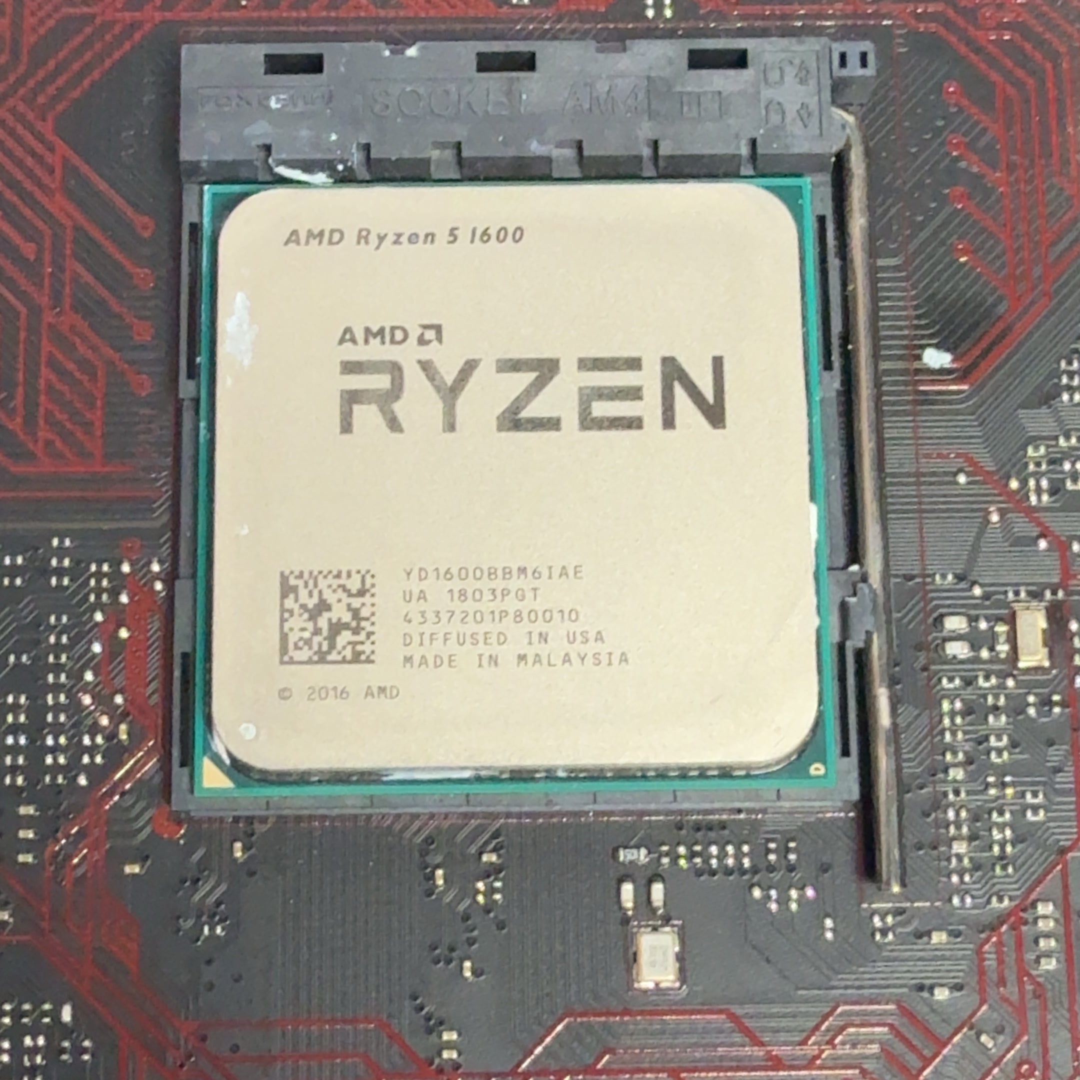 MSI B350M Gaming Pro Motherboard w/ AMD Ryzen 5 1600 3.2GHz CPU