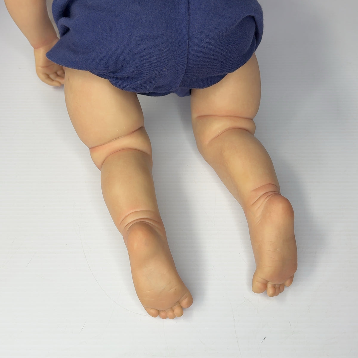 Handmade 28" Reborn Full Body Doll Lifelike Baby Gift w/ Rooted Curly Hair