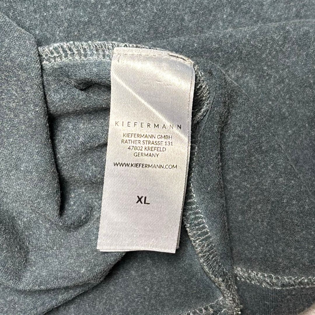 Kiefermann Robins T-Shirt Mens XL Blue Grey Cotton Modal Blend Short Sleeve