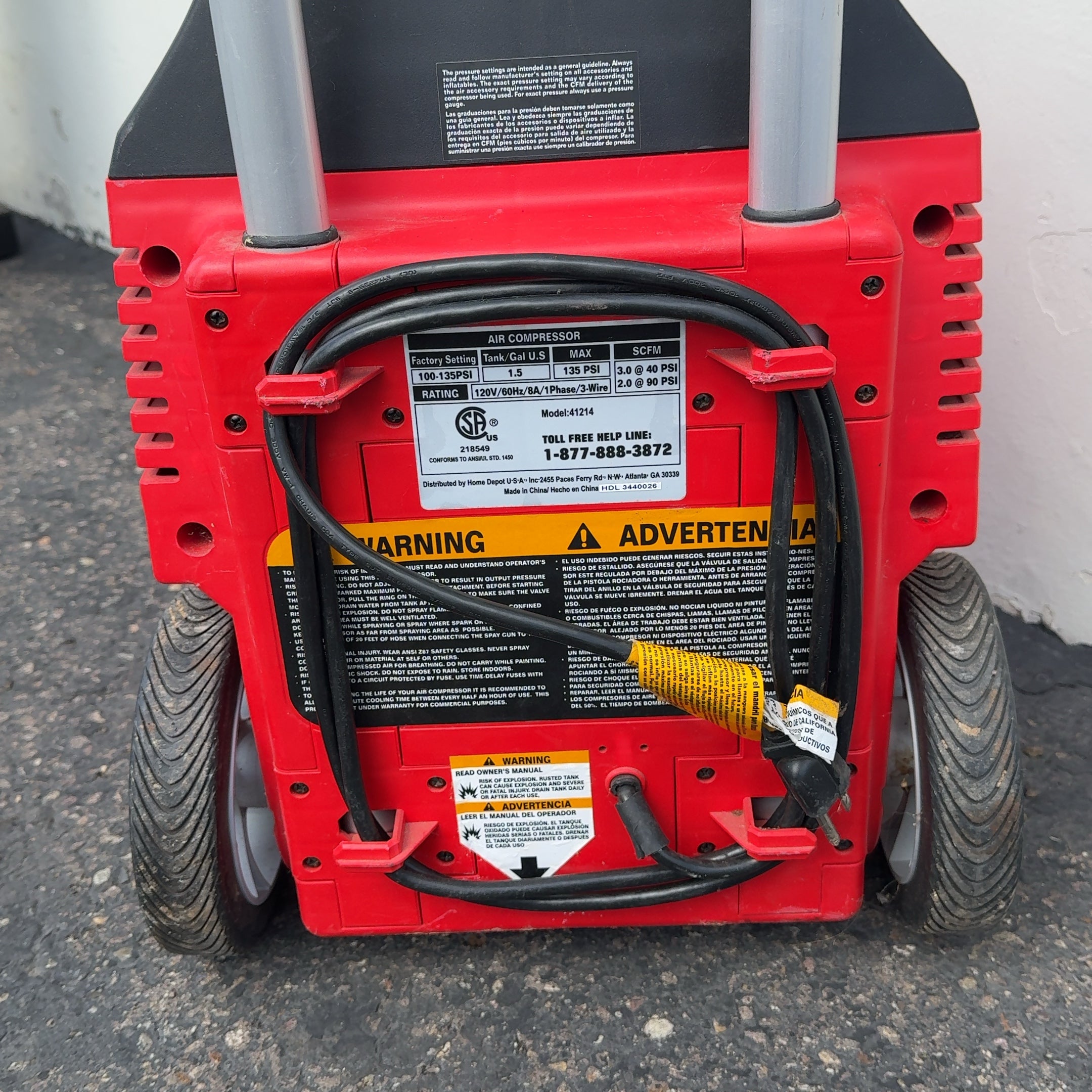 Husky Air Scout Portable Air Compressor Model 41214