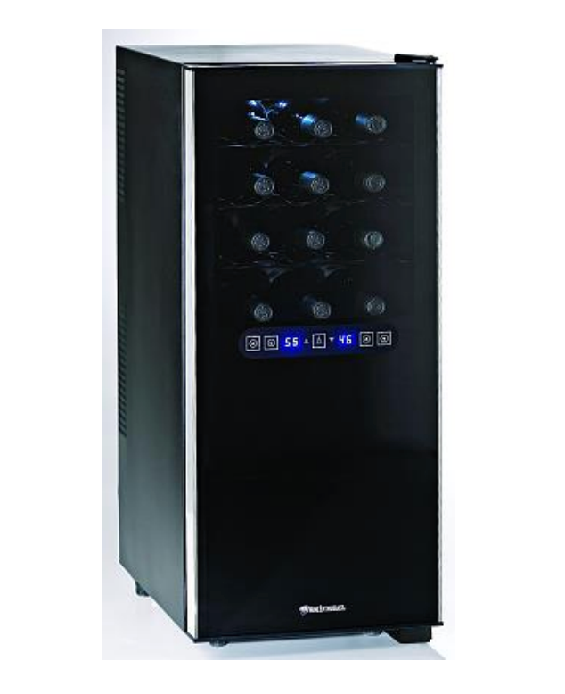 Wine Enthusiast 24-Bottle 2-Temp. Zones Touchscreen Wine Fridge Cooler