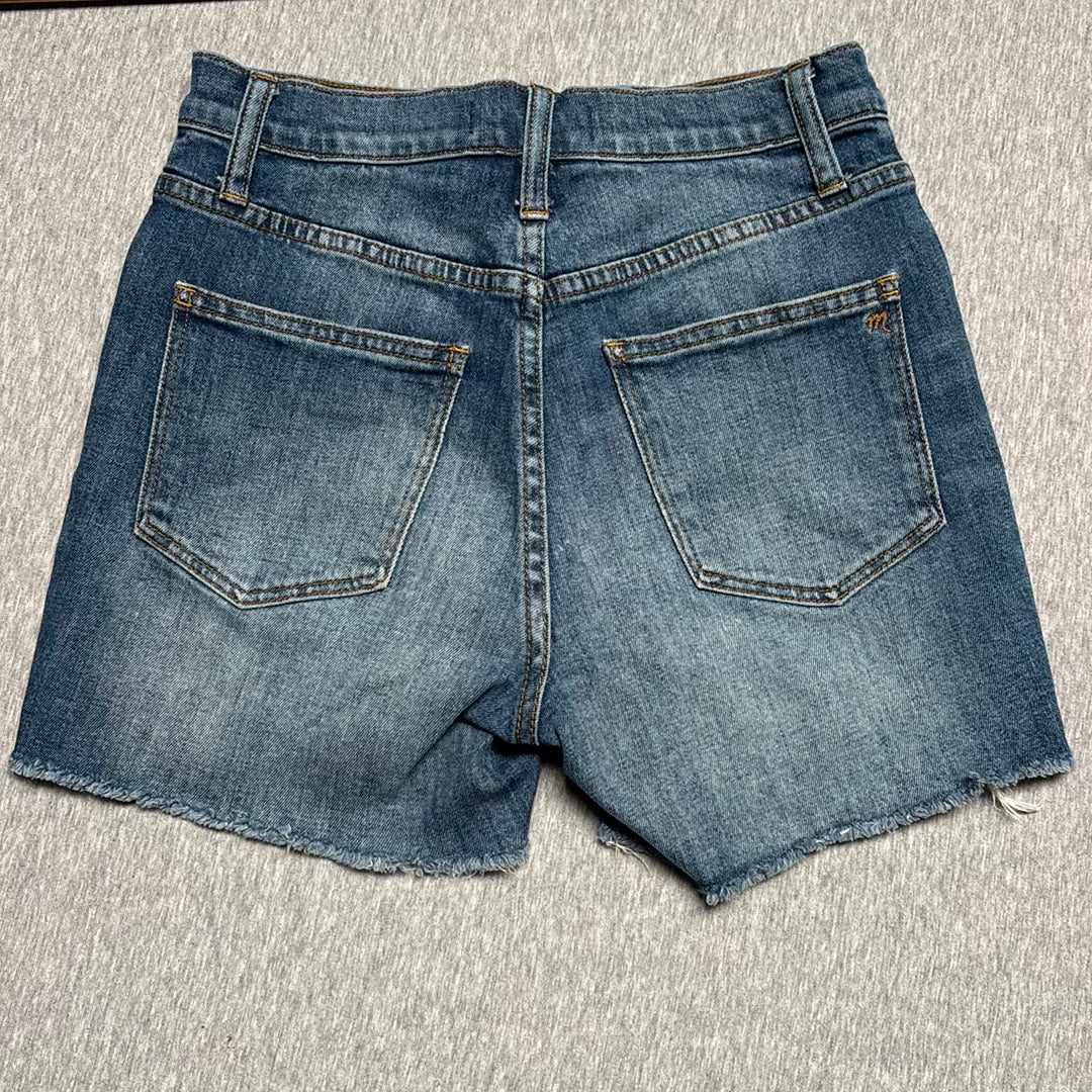 Madewell High-Rise Denim Shorts Raw Hem Sz. 24