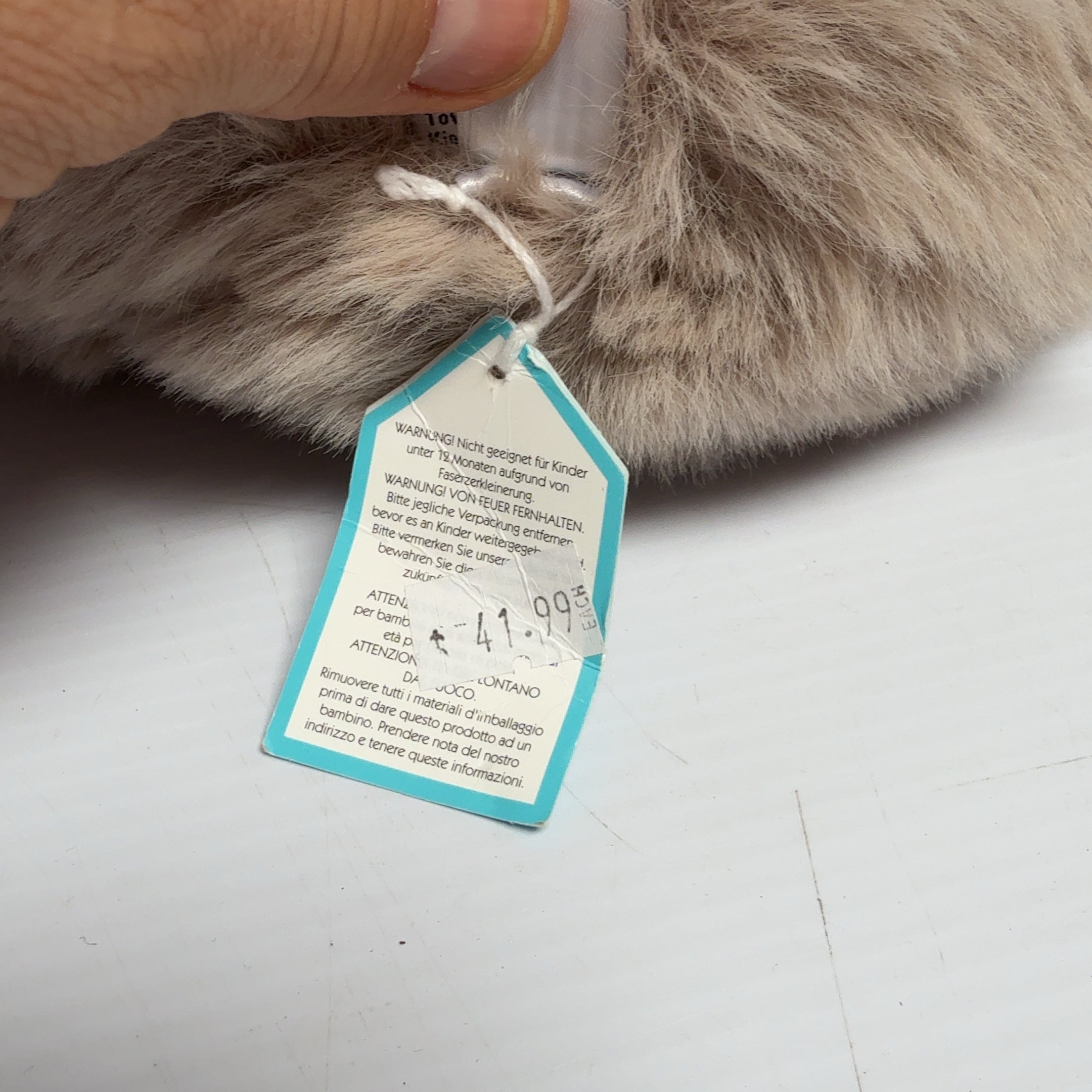 *Rare* Jellycat Jelly Cat Bo Bigfoot Retired Plush w/ Tags