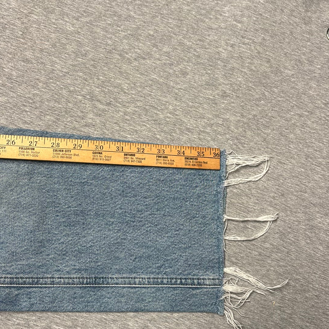 AGOLDE 90's Jean High Rise Straight Leg Crop Denim Raw Hem A069-1371