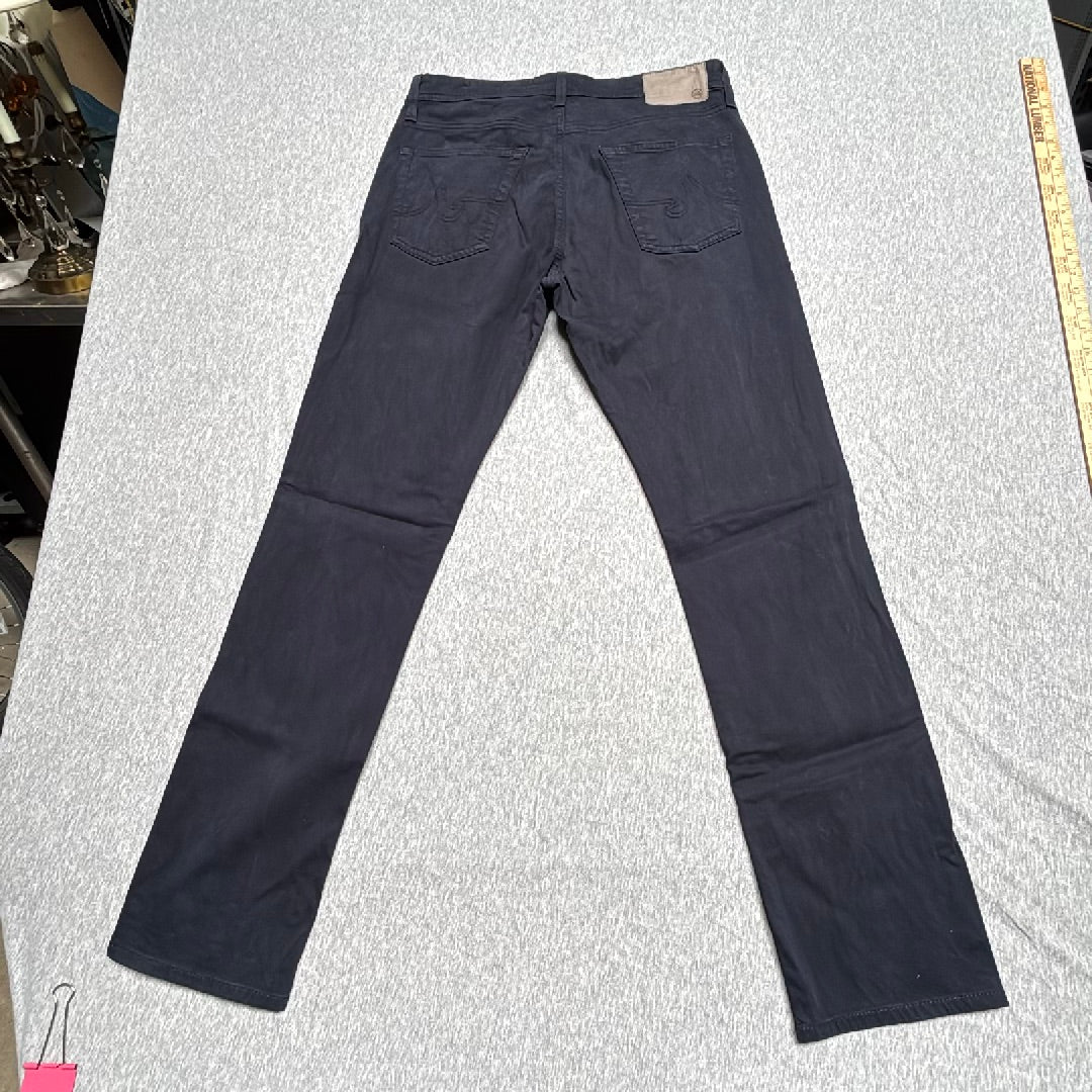 AG Adriano Goldschmied The Everett Slim Straight Pants Navy Blue 31x32