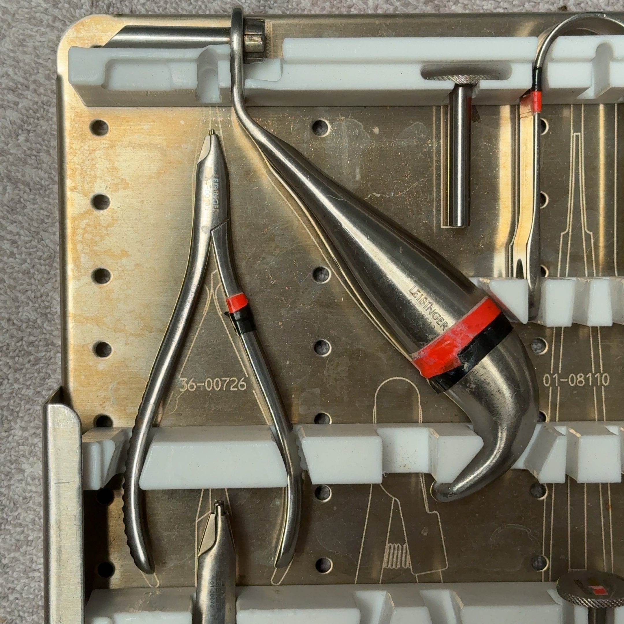 Leibinger Insert Tray Tool Holder w/ Tools
