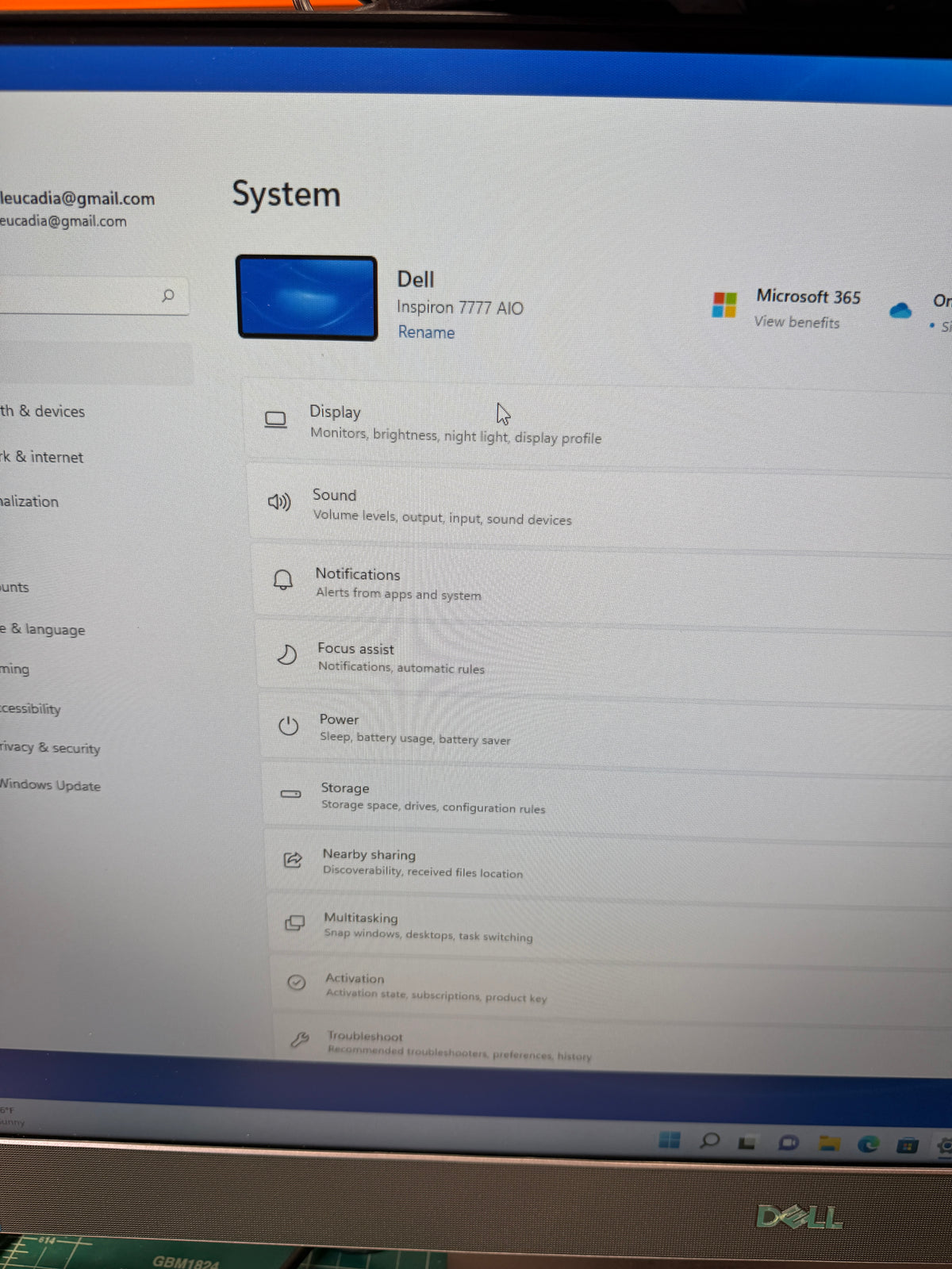 Dell Inspiron 7777 AIO Computer i7-8700 3.20GHz, 32GB RAM, 1TB HD +Keyboard & Mouse