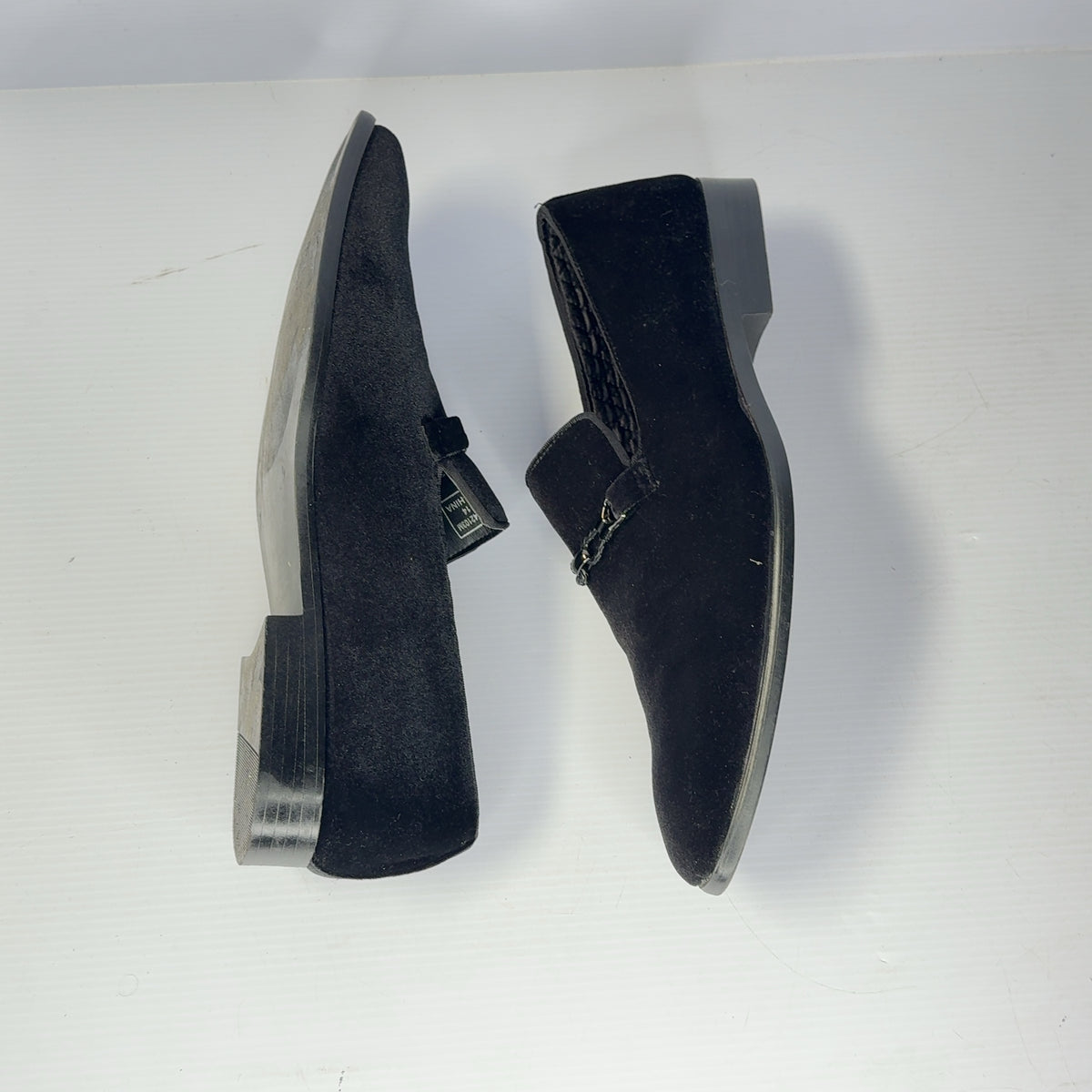 Amali Aller-000 Mens Black Velvet Bit Loafers Dress Shoes Size 14