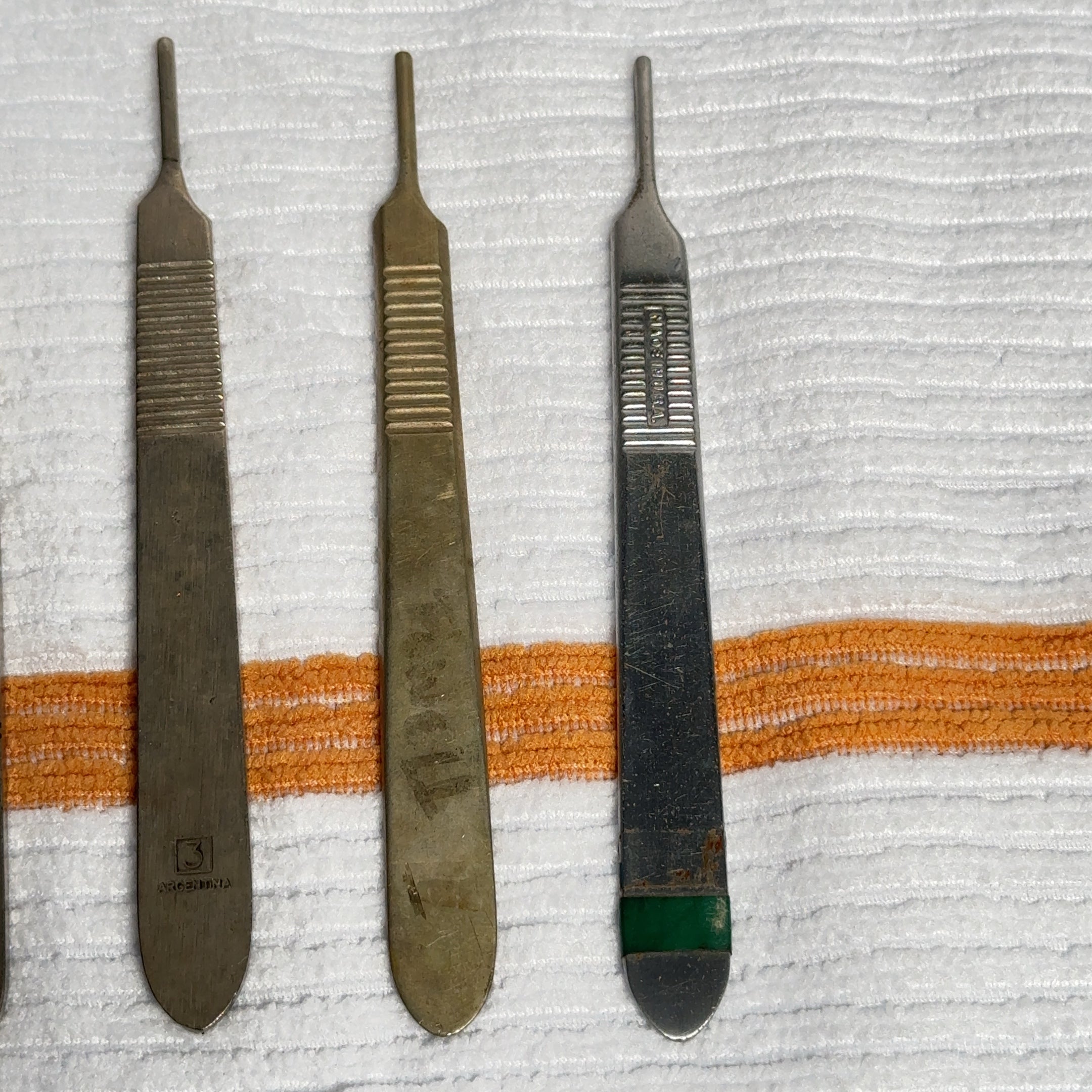 Lot of 6 - No. 3 Scalpel Handle Stainless Steel Surgical Instruments Oneida...