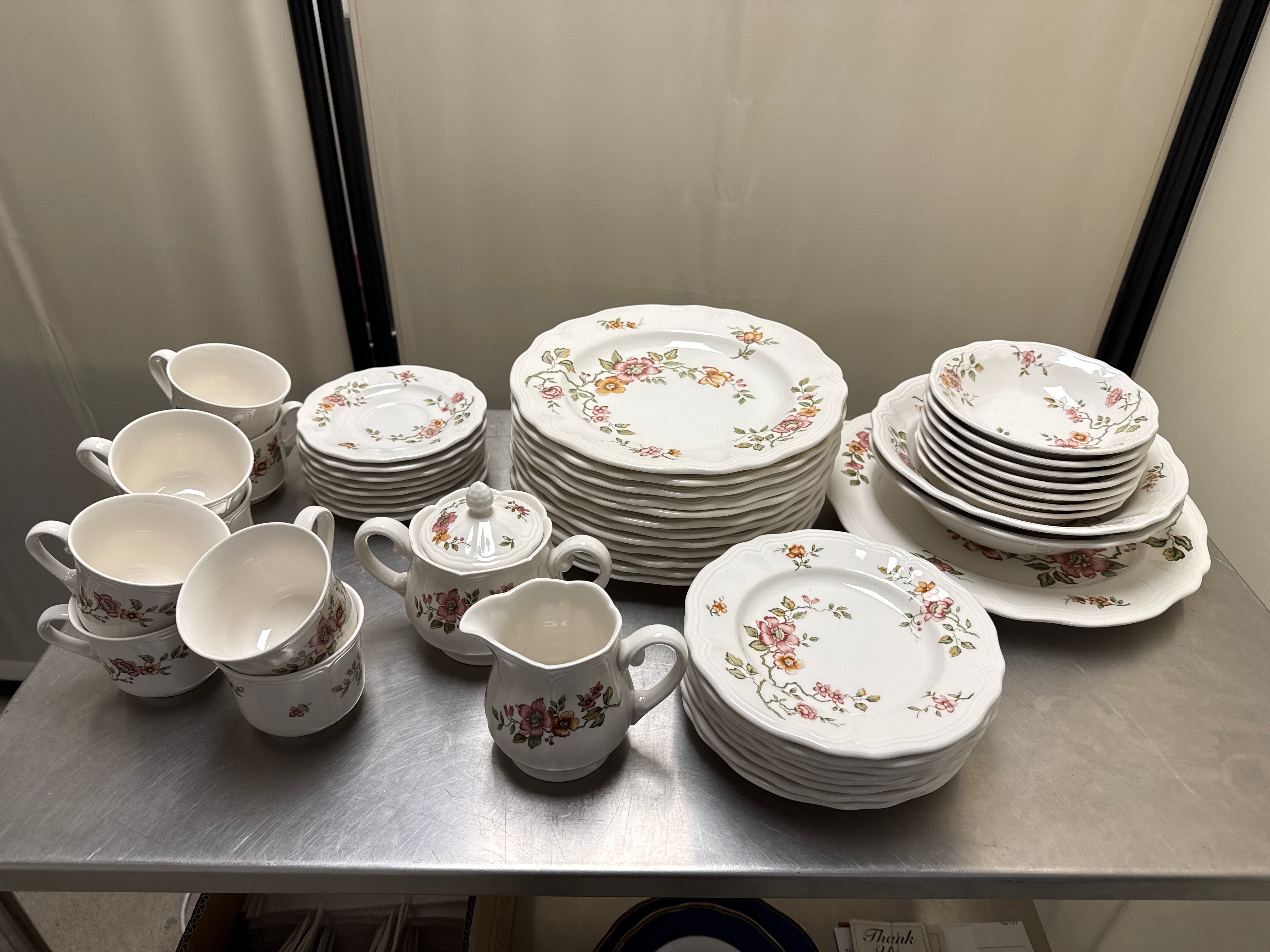 48 Piece Florganza Ironstone Dishware Made in Japan