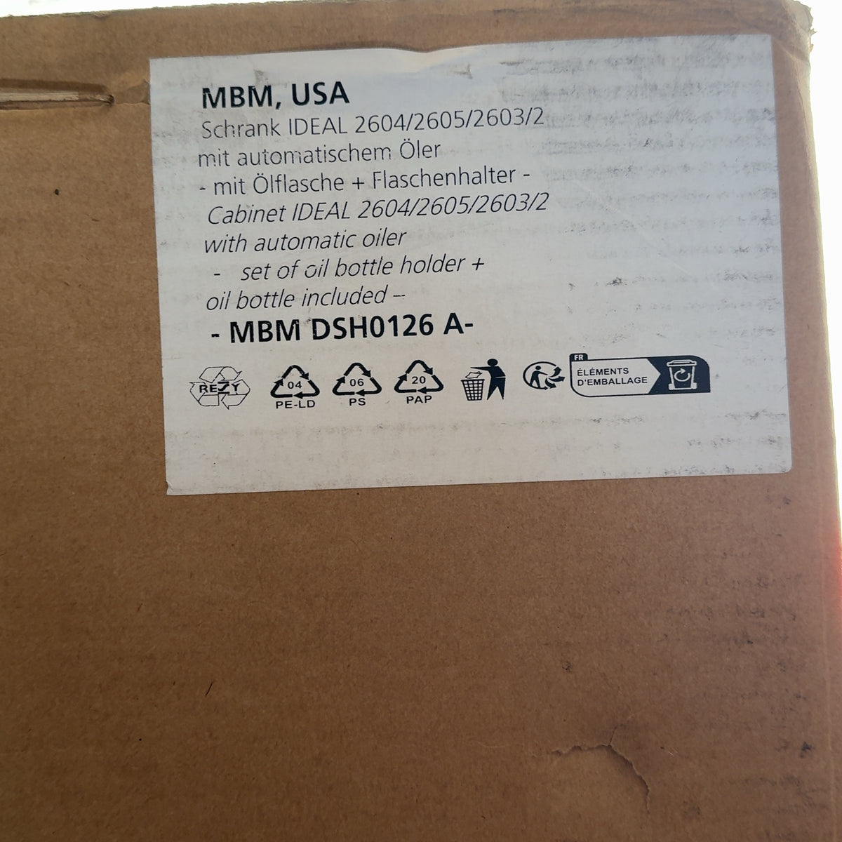 ideal. 2604 Cross-cut Oil Shredder NEW!
