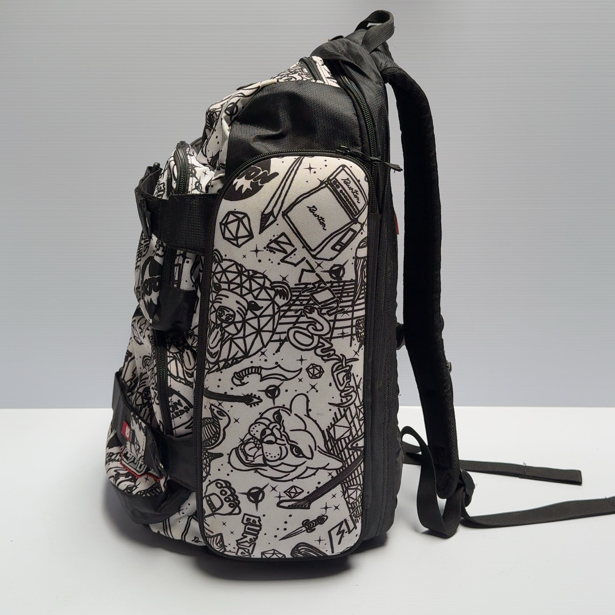 Burton Skate / Snow Doodle Design Backpack w/ Built in Speakers!