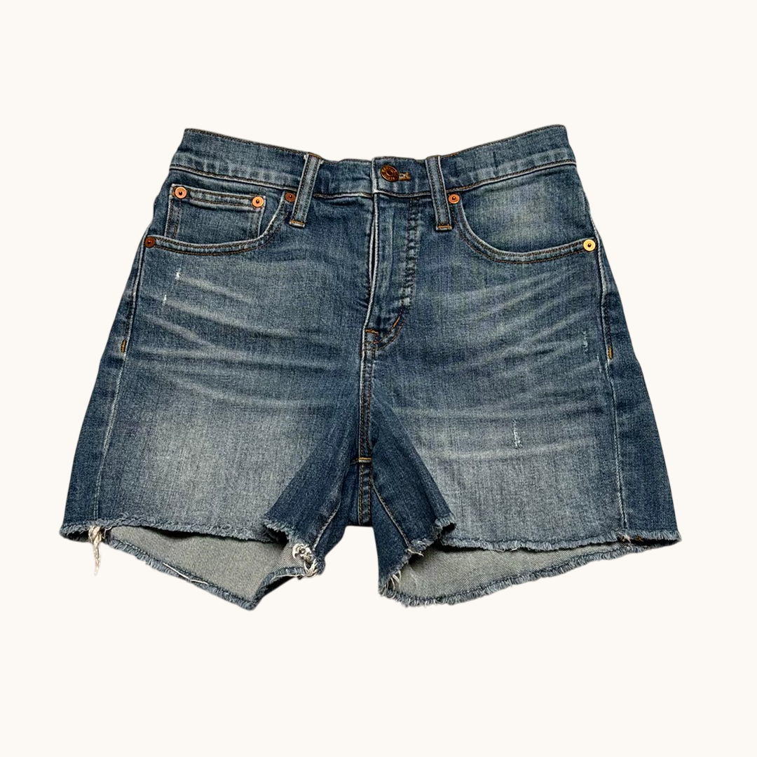 Madewell High-Rise Denim Shorts Raw Hem Sz. 24