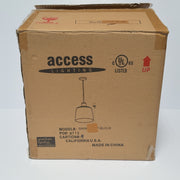 Access Lighting 50938/CLR Simplicite 1 Light 11"W Pendant - Clear / Black