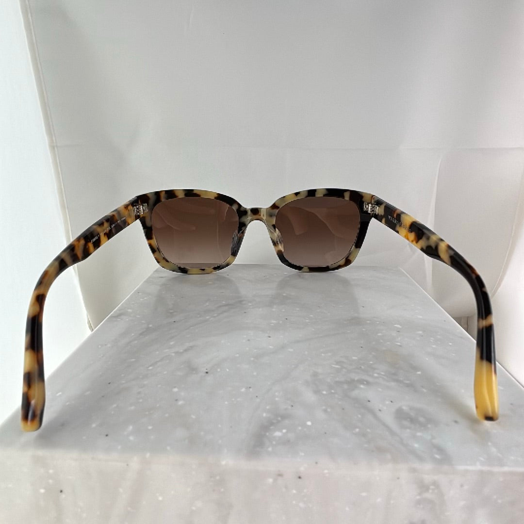 Warby Parker Aubrey Wide Sunglasses Tortoise Shell Brown Lenses 55-21-142
