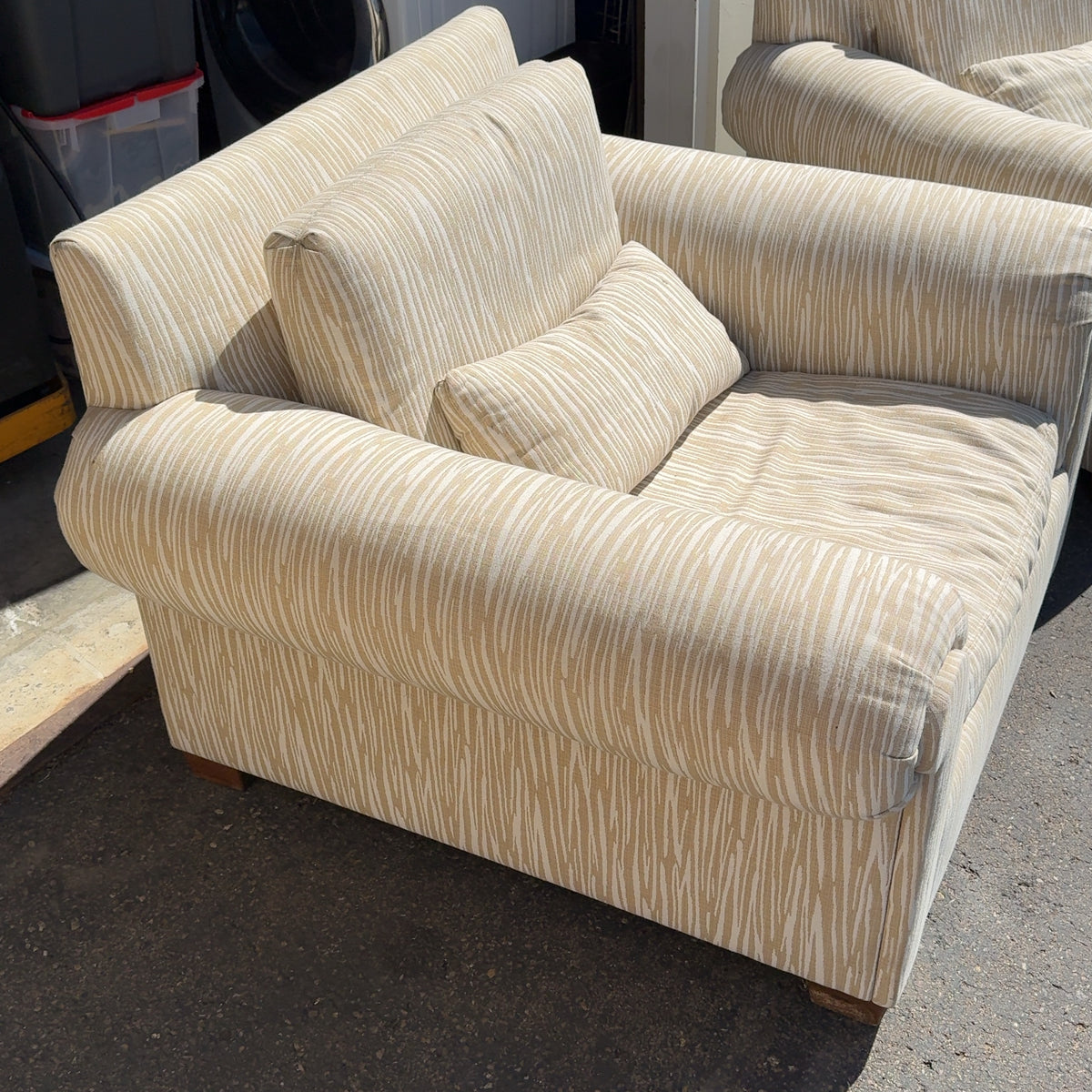 2 Beautiful Kern & Co. Zebra Striped Chairs