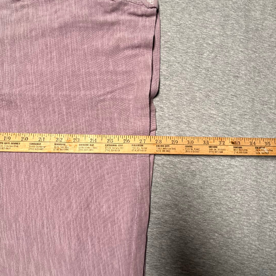 Rag & Bone Slub Cotton Short Sleeve Tee Mauve Lavender XL