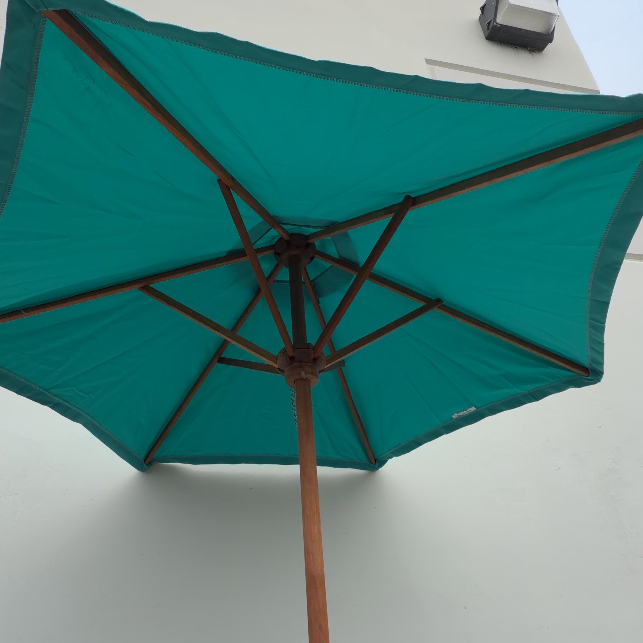 Turquoise umbrella