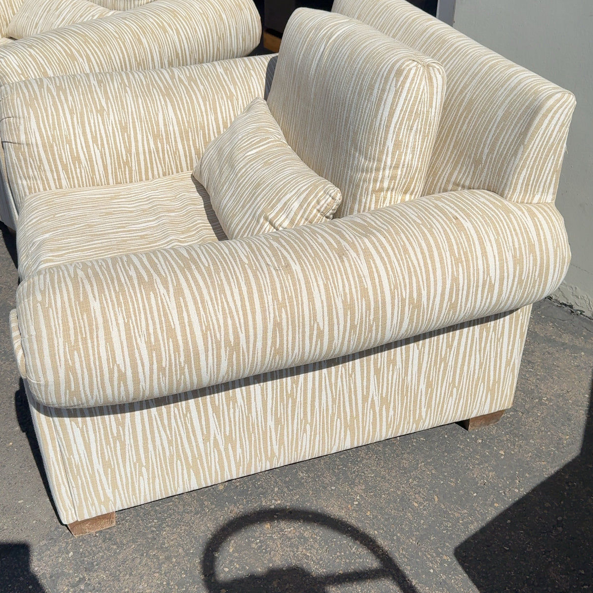 2 Beautiful Kern & Co. Zebra Striped Chairs