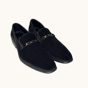 Amali Aller-000 Mens Black Velvet Bit Loafers Dress Shoes Size 14