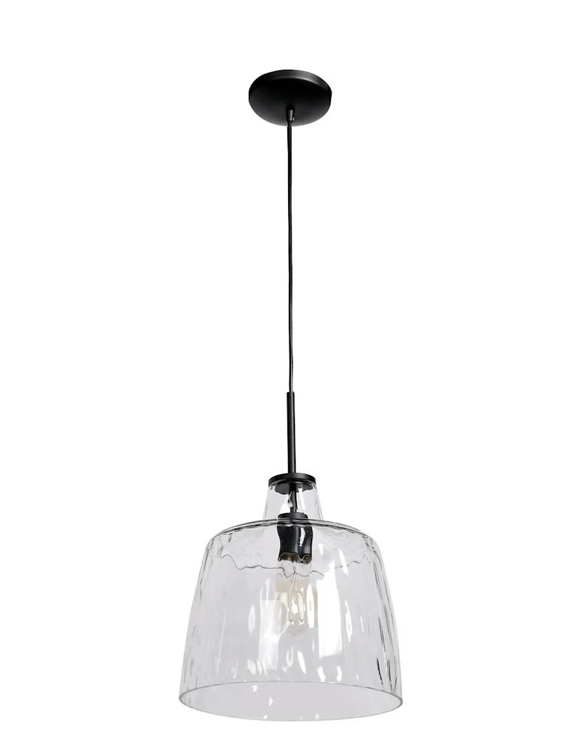 Access Lighting 50938/CLR Simplicite 1 Light 11"W Pendant - Clear / Black