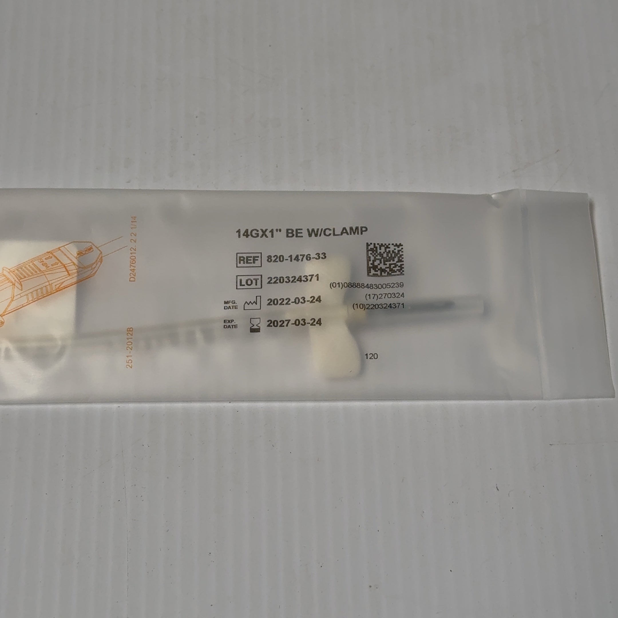 Lot of 20 - JMS WingEater Safety A.V. Fistula Needle Set 14GX 1" BE w/Clamp