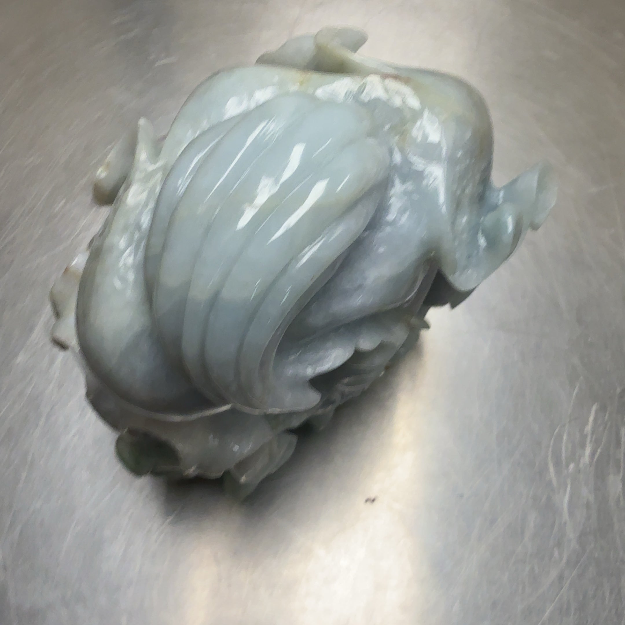 Large Chinese Carving Light Green White Jade Jadeite Sculpture 10 Pounds!