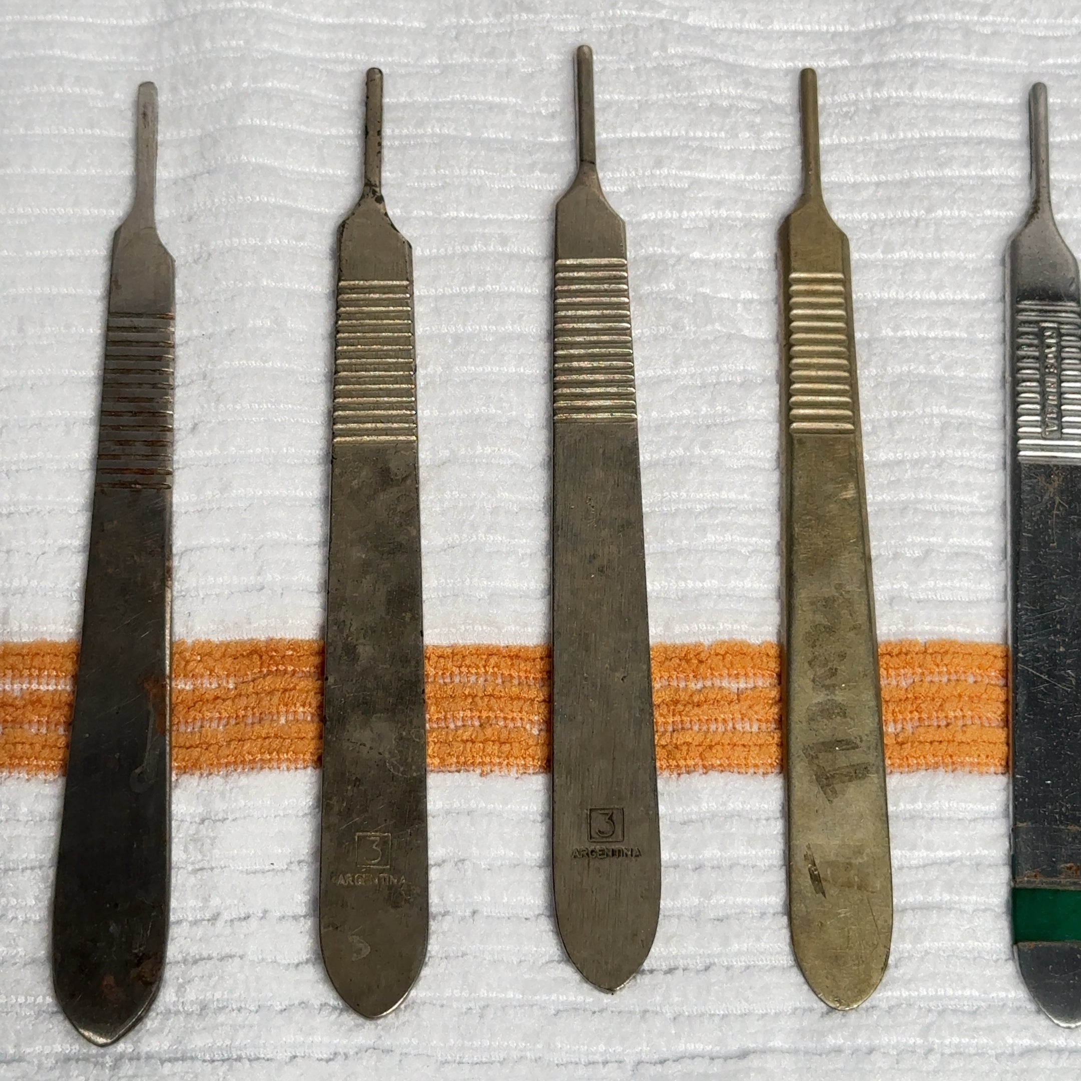 Lot of 6 - No. 3 Scalpel Handle Stainless Steel Surgical Instruments Oneida...