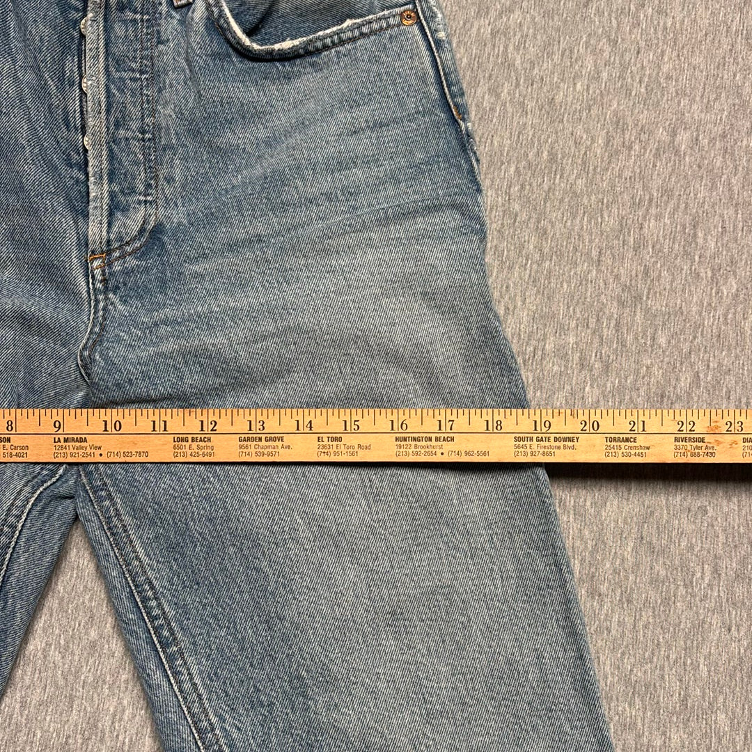 AGOLDE 90's Jean High Rise Straight Leg Crop Denim Raw Hem A069-1371
