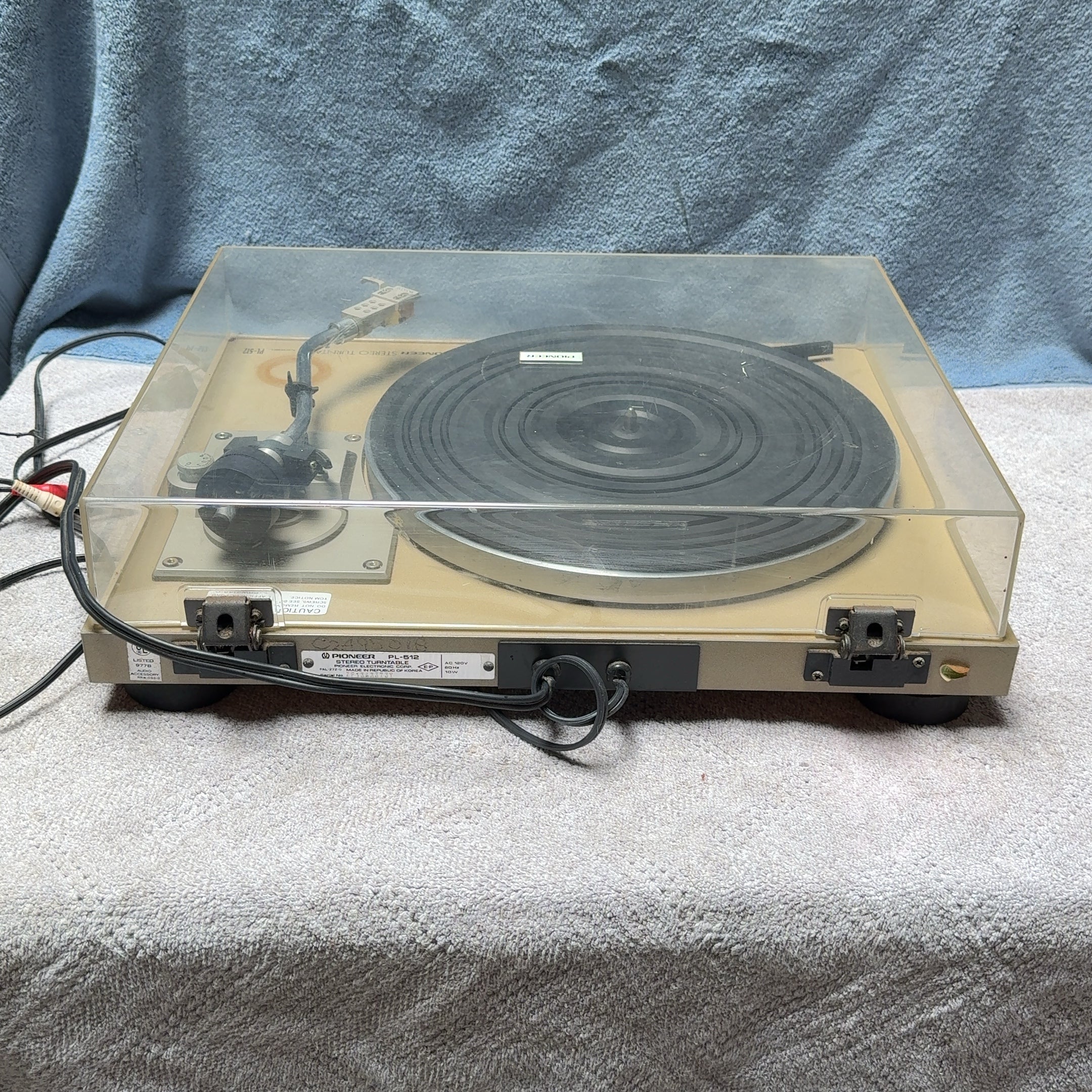 Pioneer Stereo Turntable PL-512 *WORKING*