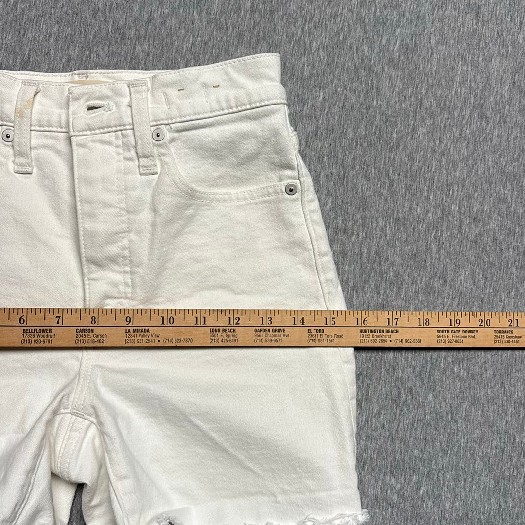 Madewell High-Rise Denim Shorts Raw Hem Sz. 24