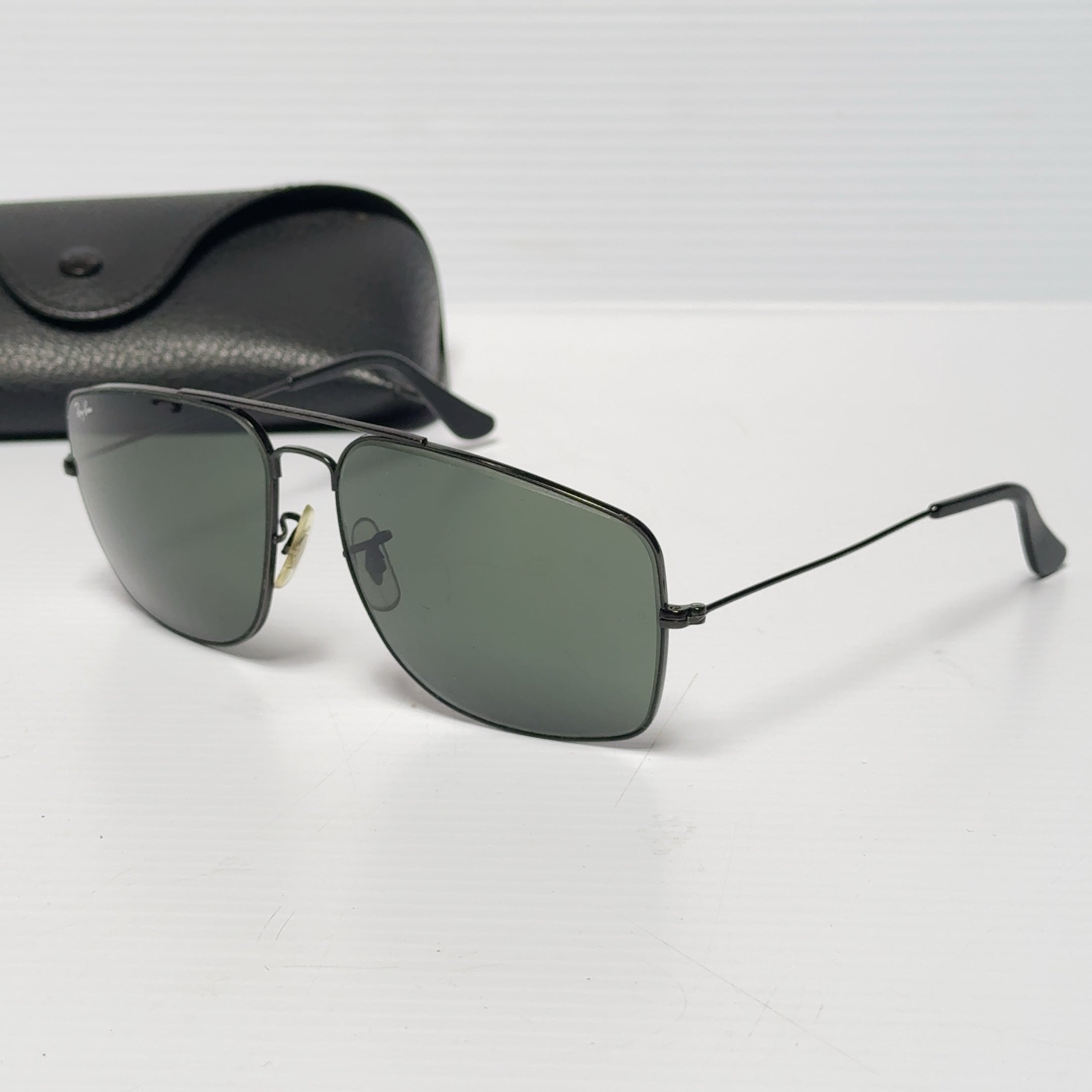 Vintage B&L Ray-Ban W0503 Black Explorer Aviator Sunglasses
