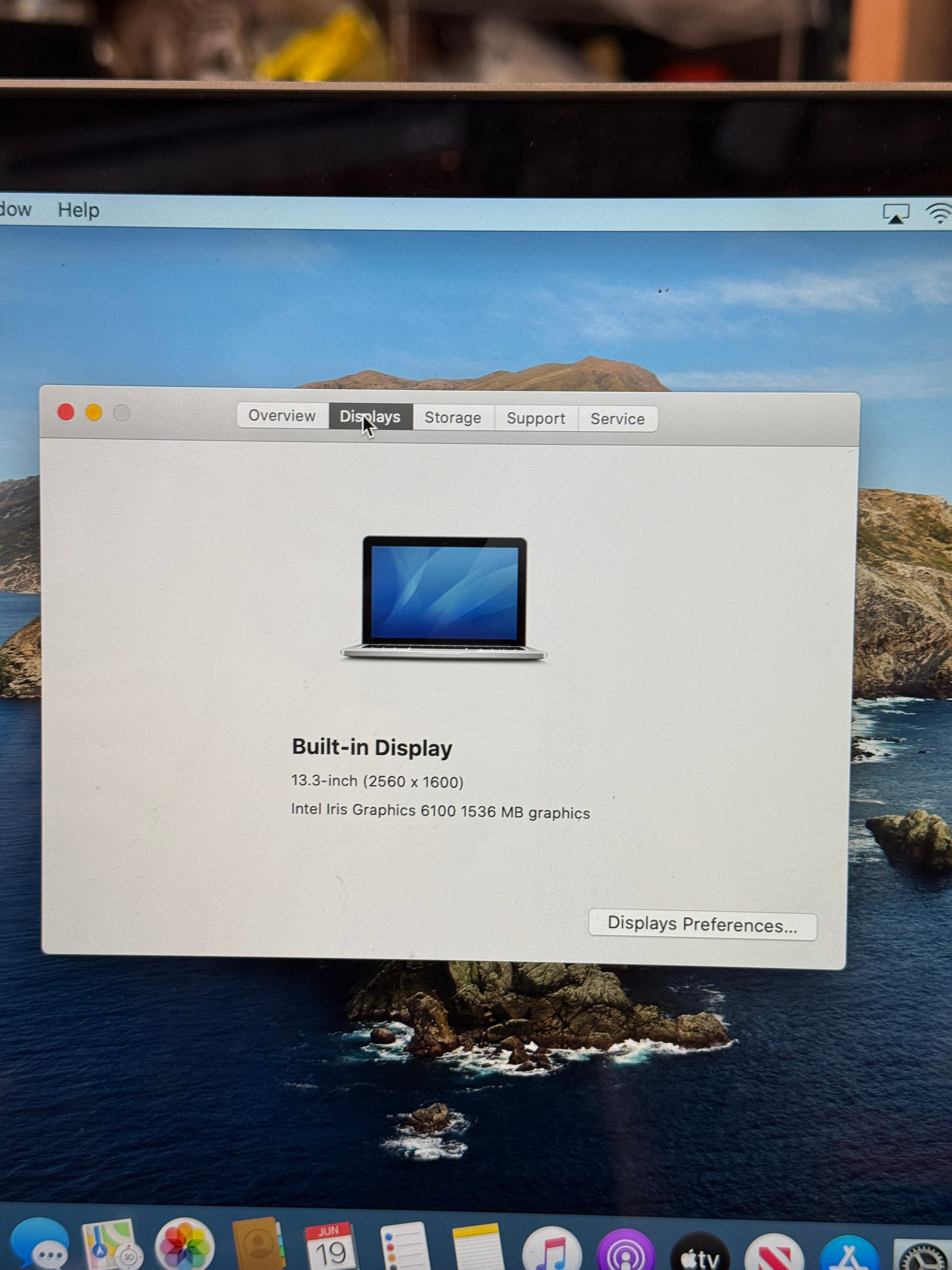 Apple 13" MacBook Pro A1502 E2015 I5 5257U 2.7GHz 8GB RAM 120GB SSD Monterey