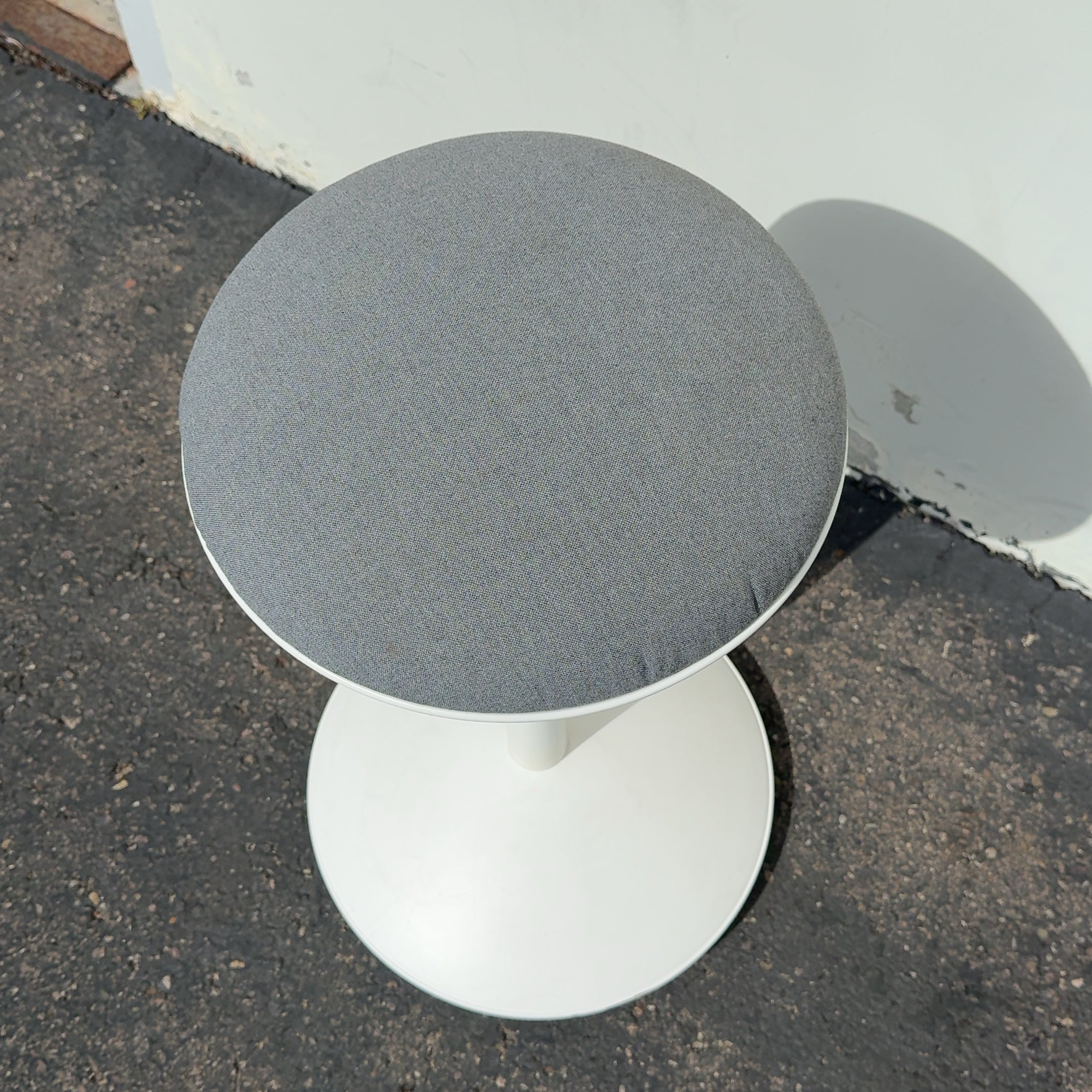 IKEA Nilserik Adjustable Stool in White & Gray